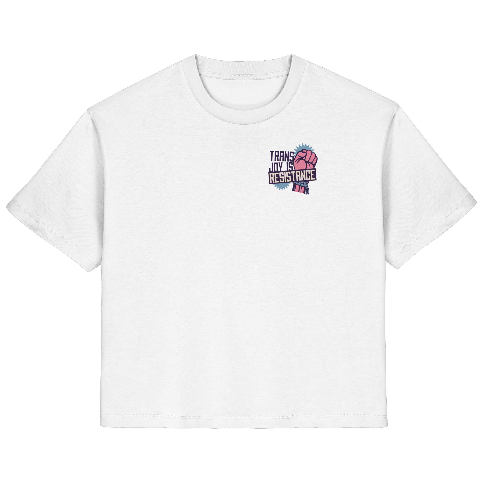 Trans Joy Is Resistance "Raised Fist Edition" - Ladies Organic Shirt
