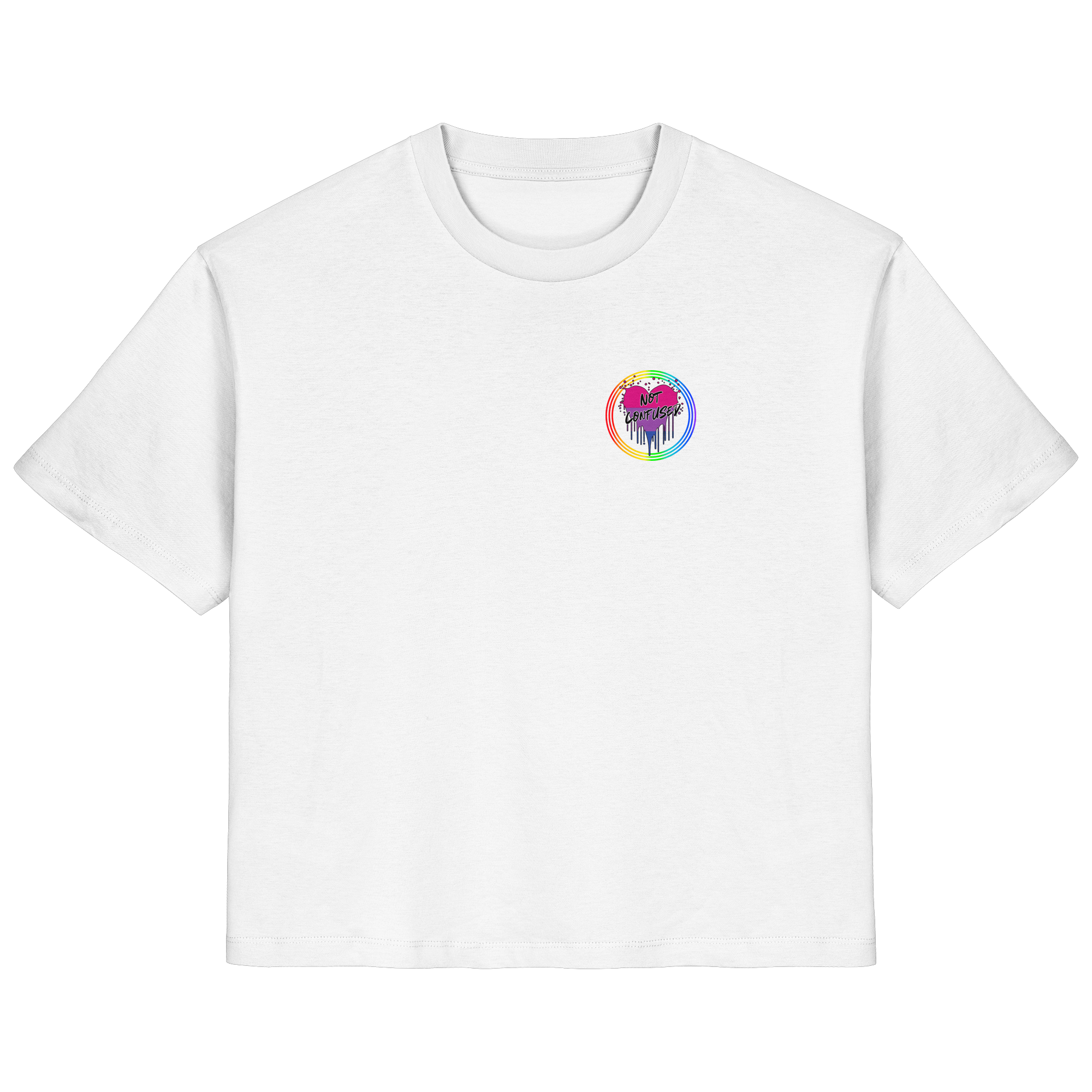 Bisexual Not Confused "Regenbogenkreis Edition" - Ladies Organic Shirt
