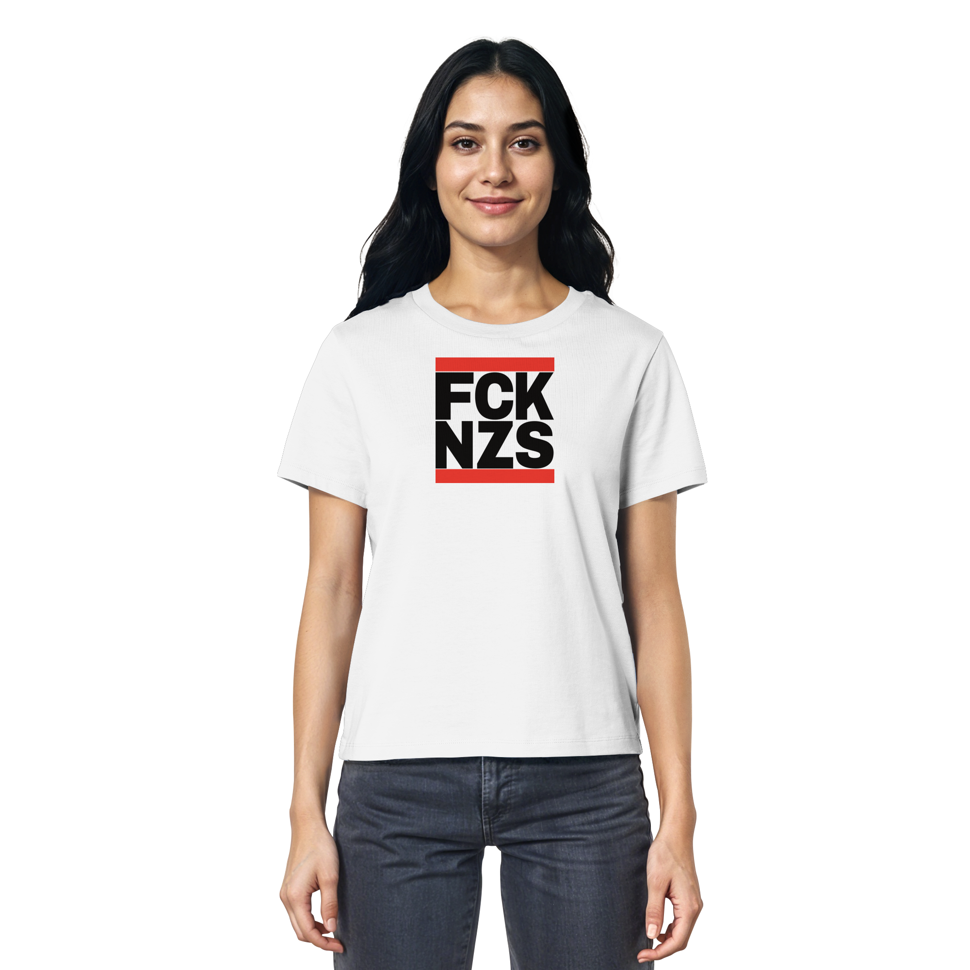 FCK NZS (schwarze Schrift) - Ladies Organic Shirt