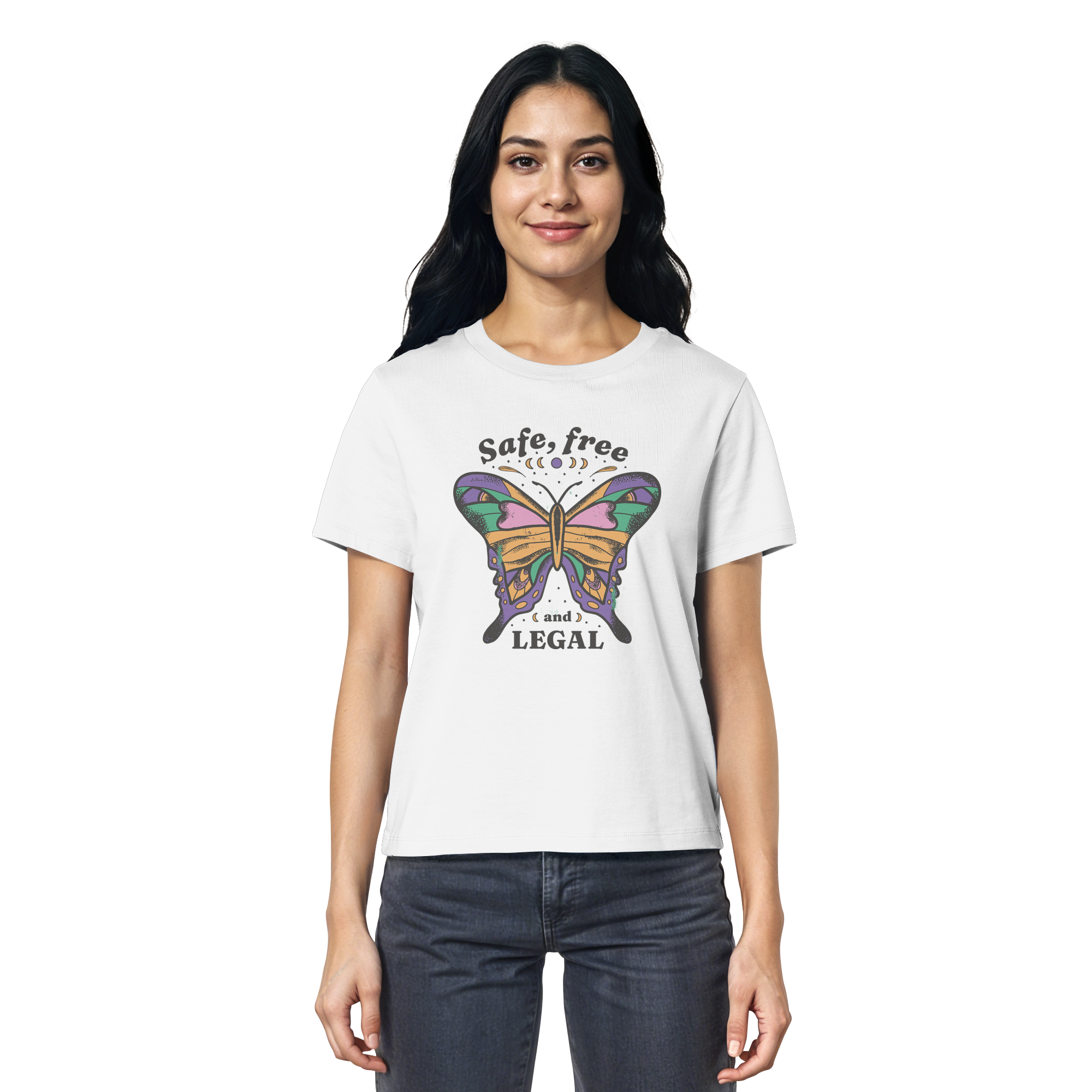 Safe Free Legal "Schmetterling Edition" - Ladies Organic Shirt