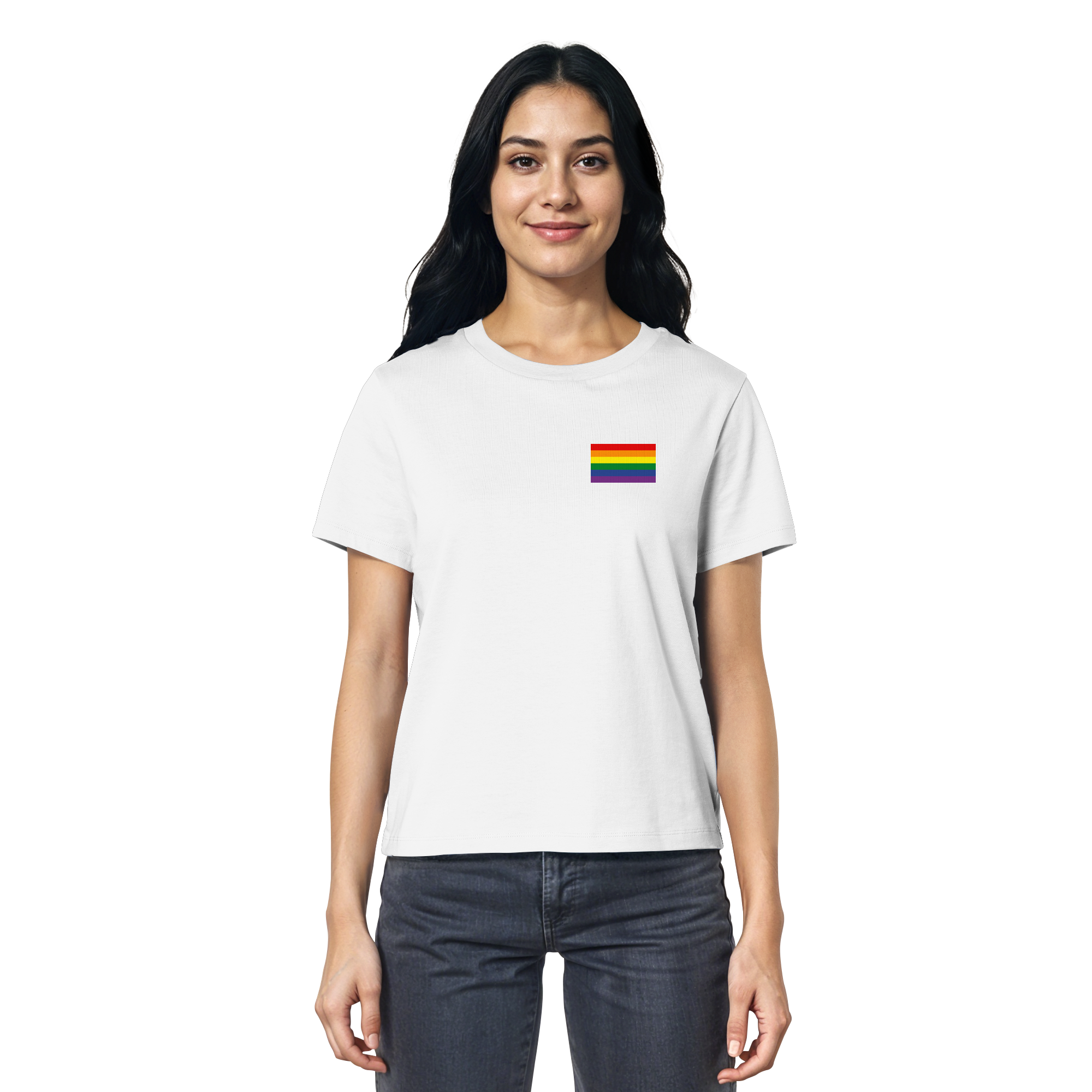 Regenbogen Pride Flag - Ladies Organic Shirt