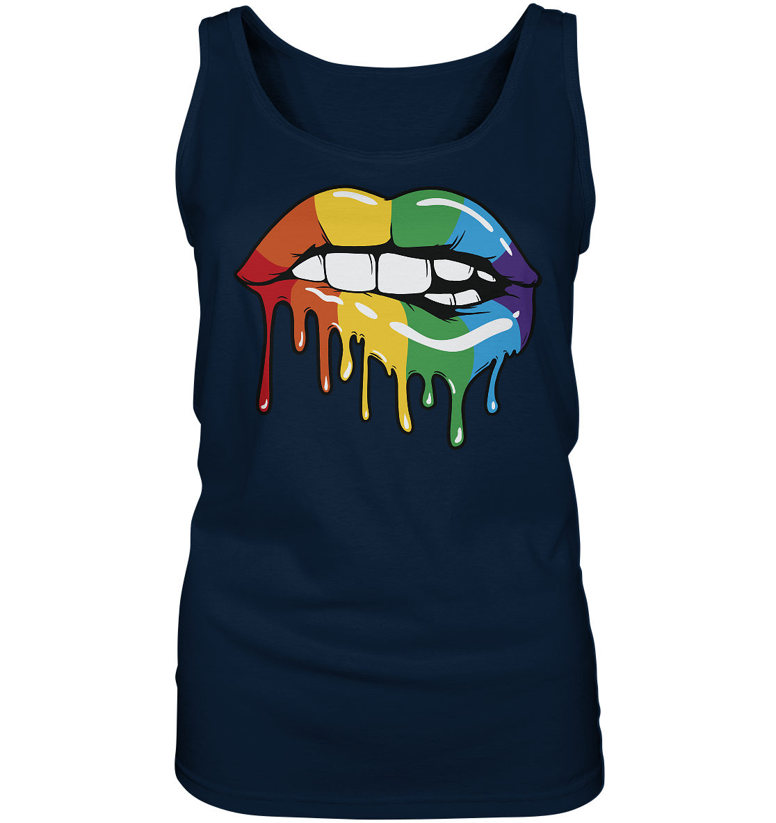 Regenbogen Lippen - Ladies Tank-Top