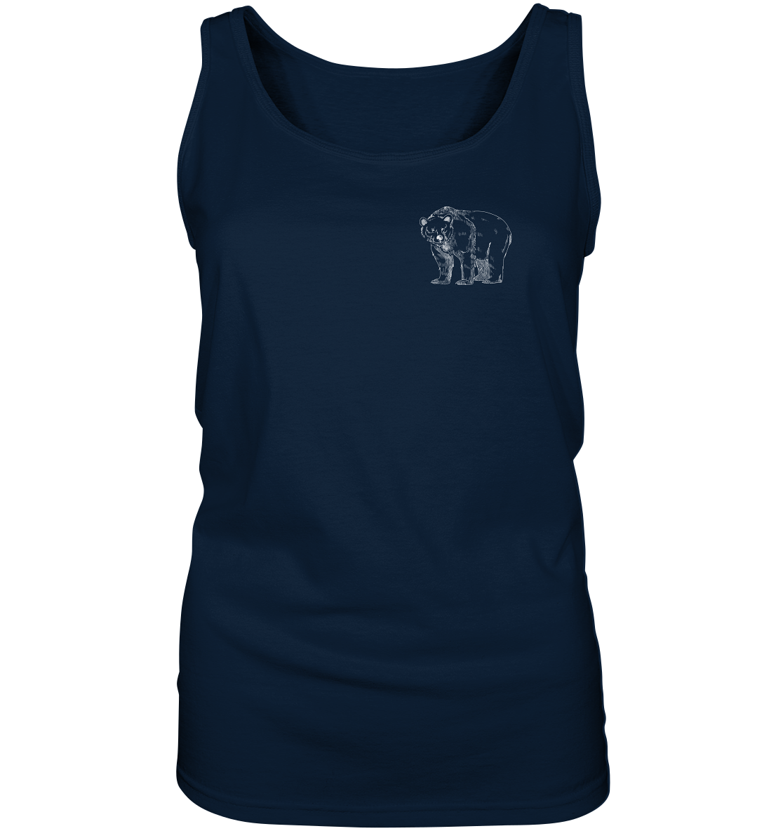 Team Bär Backprint (weiß) “Frauen” Tank-Top