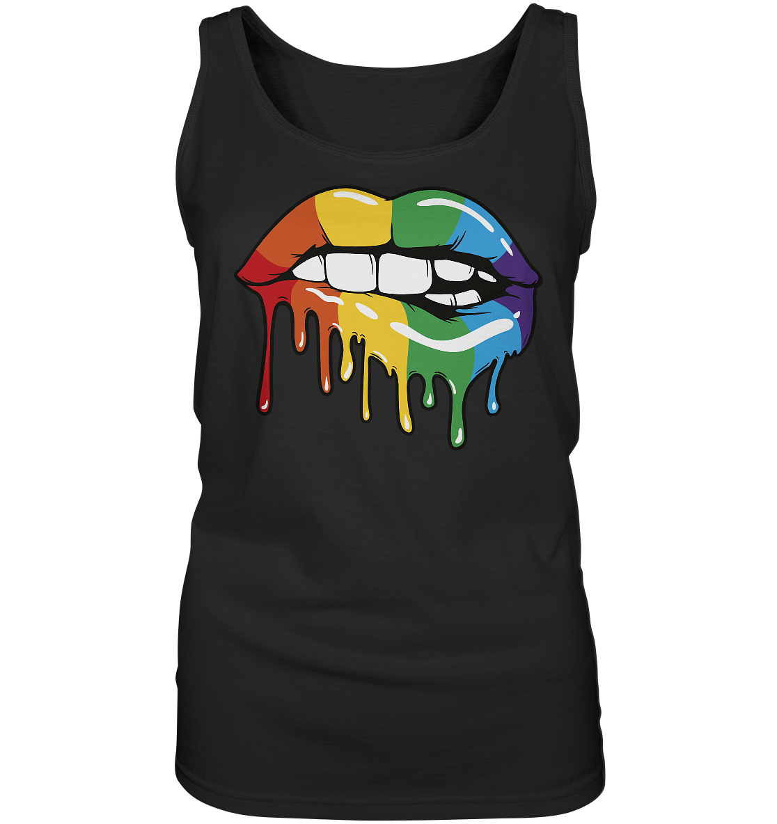 Regenbogen Lippen - Ladies Tank-Top