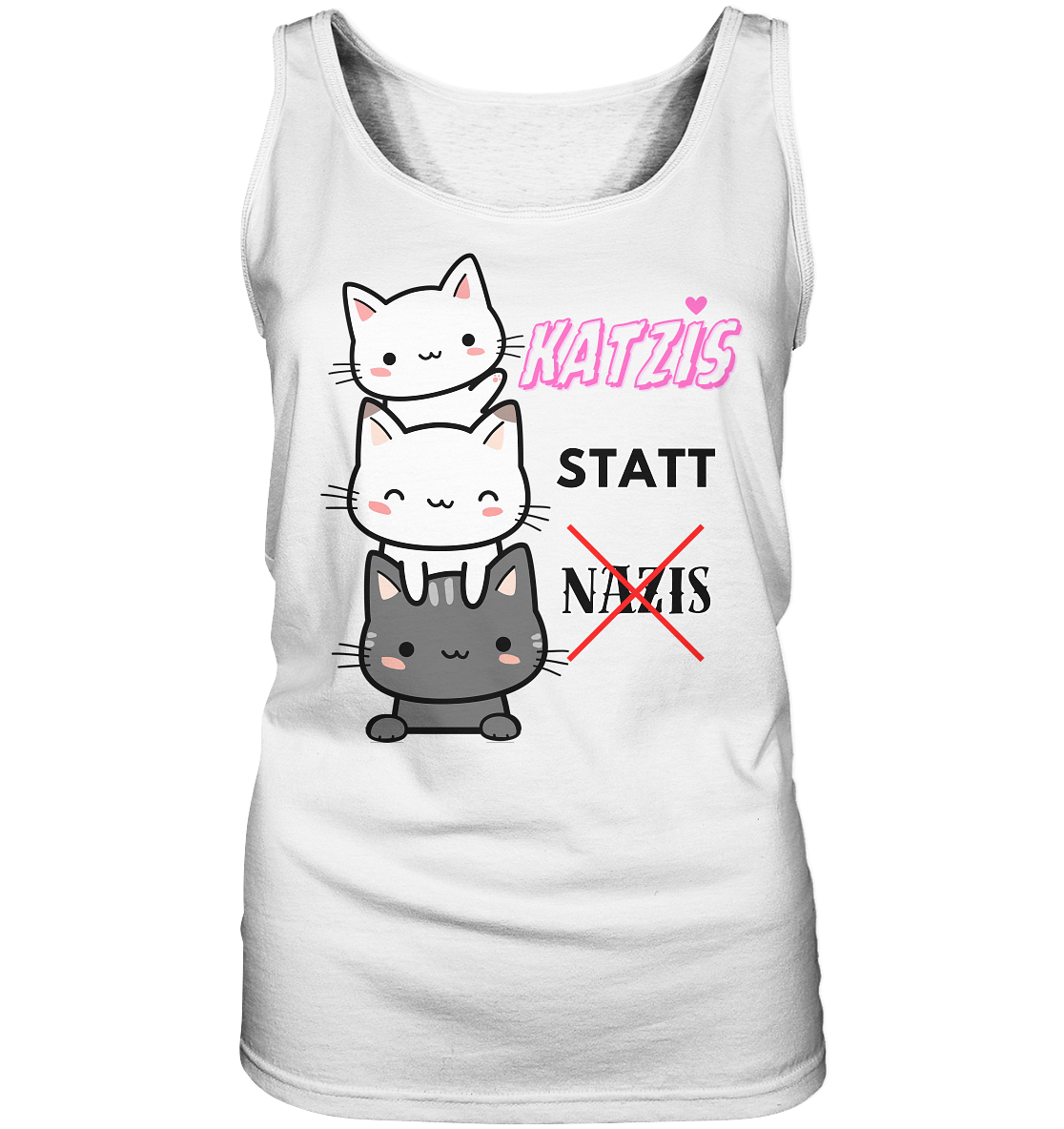 Katzis statt Nazis - Ladies Tank-Top