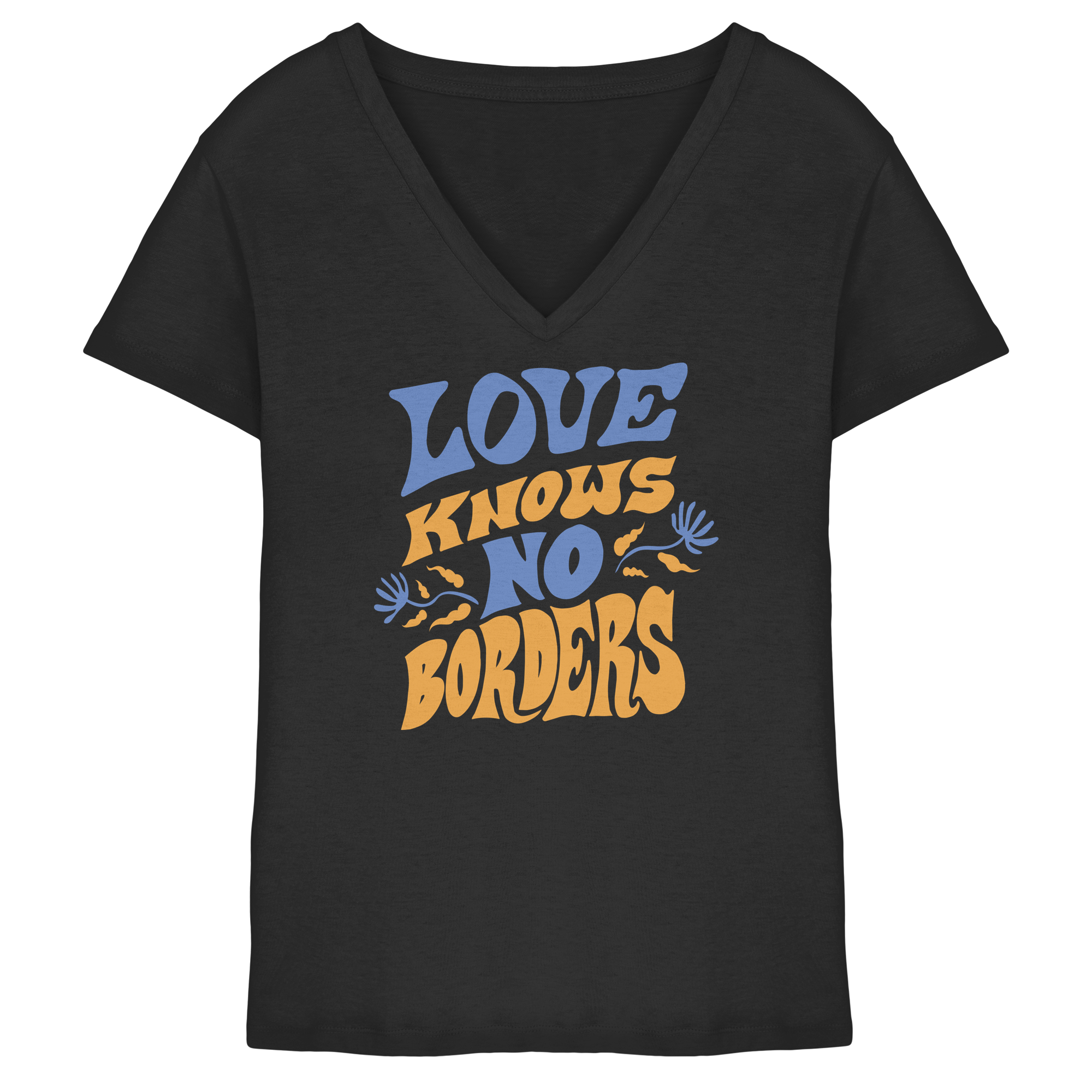Love Knows No Borders - Ladies V-Neck Shirt