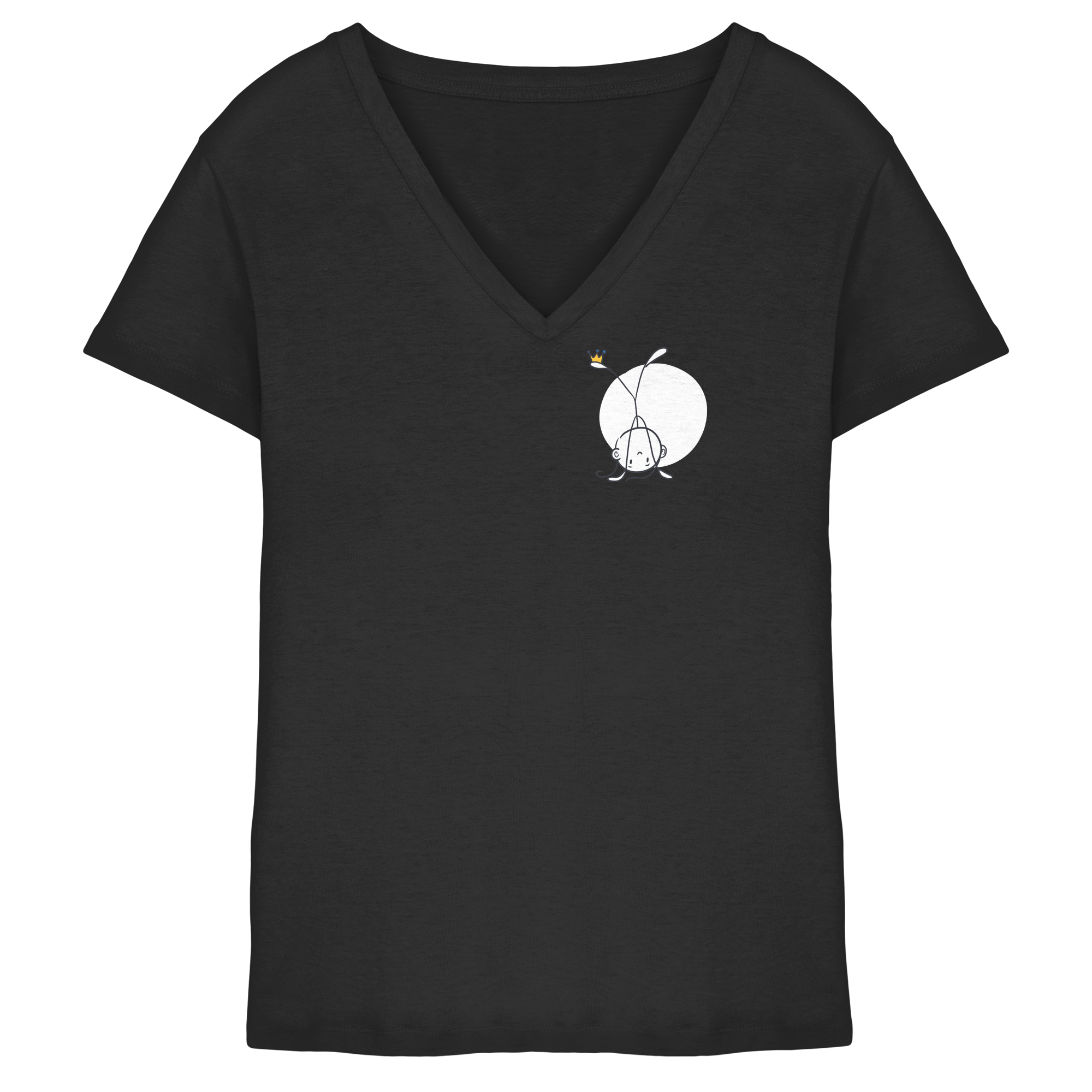 Mein Körper gehört mir "Bunte Edition" Backprint - Ladies V-Neck Shirt