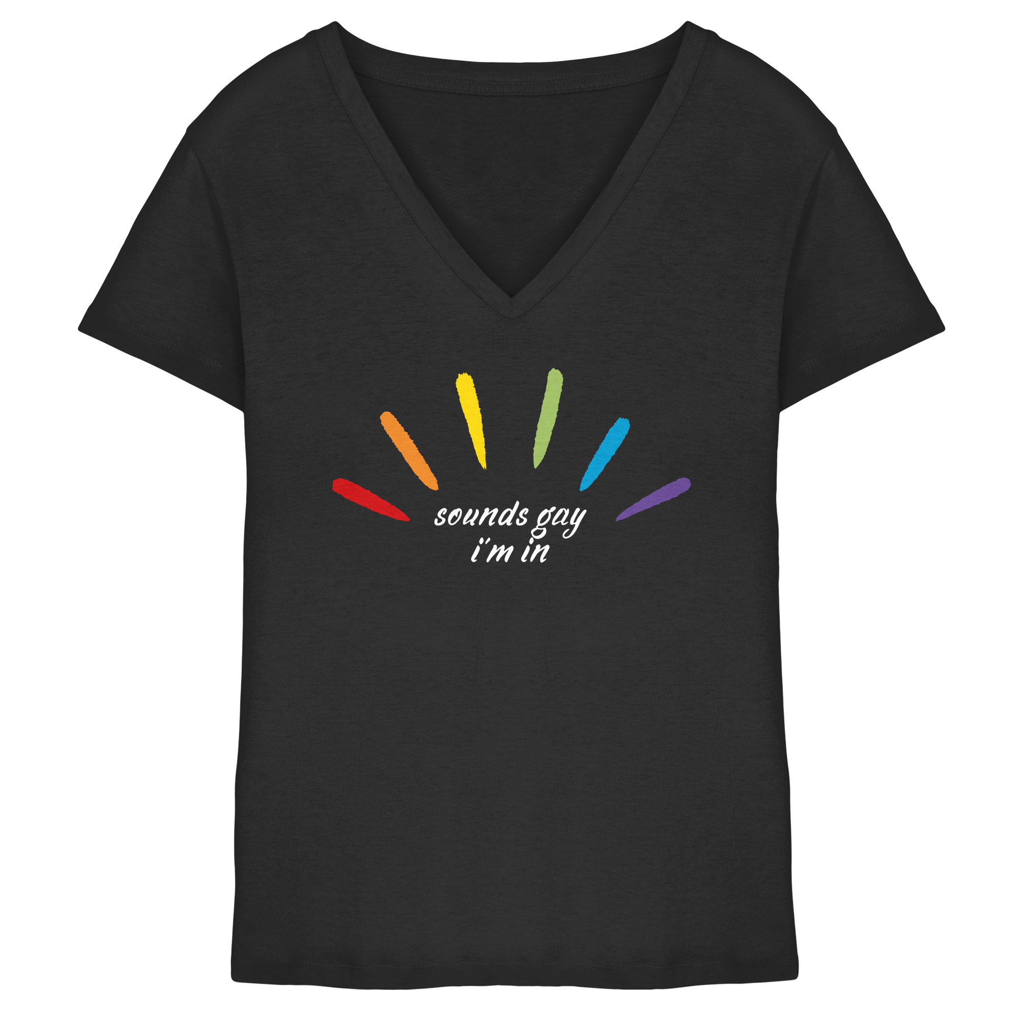 Sounds Gay I'm In - Ladies V-Neck Shirt