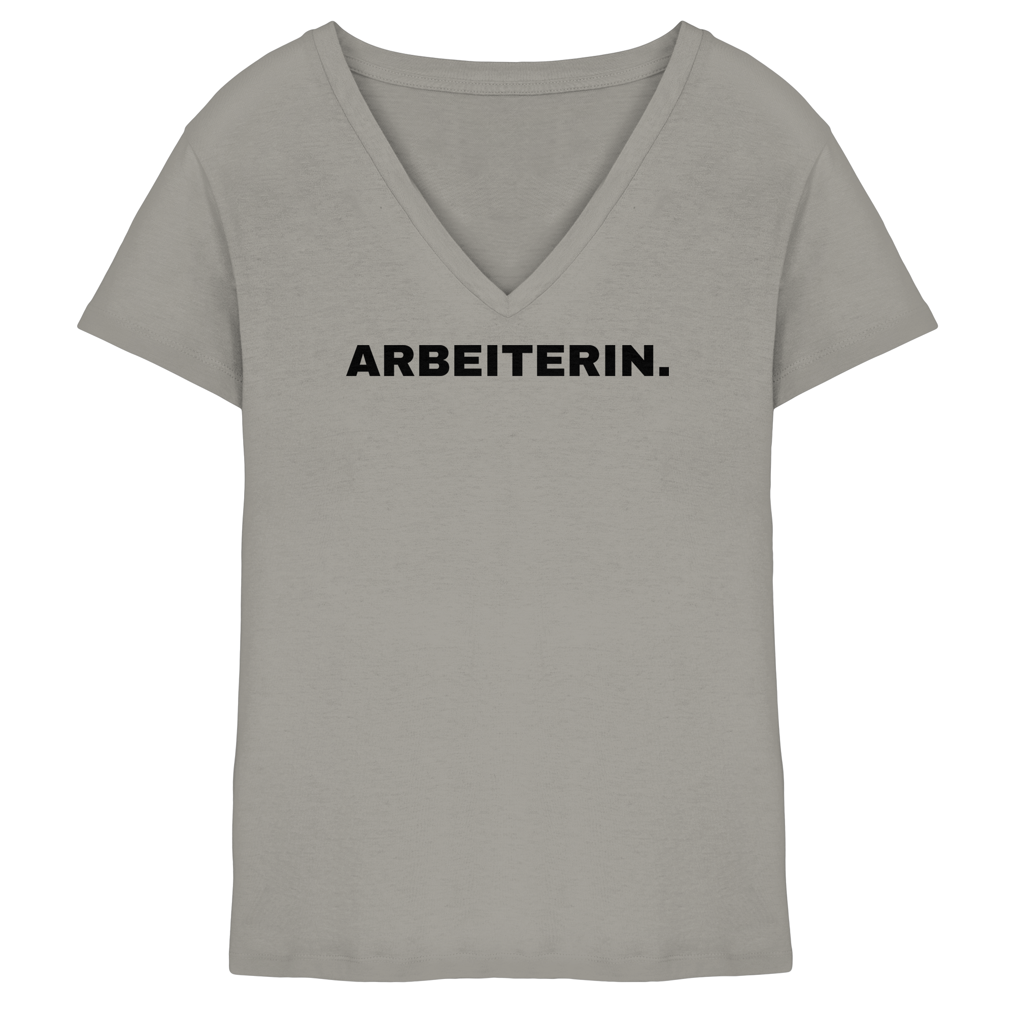ARBEITERIN. "Plain Work Edition" - Ladies V-Neck Shirt