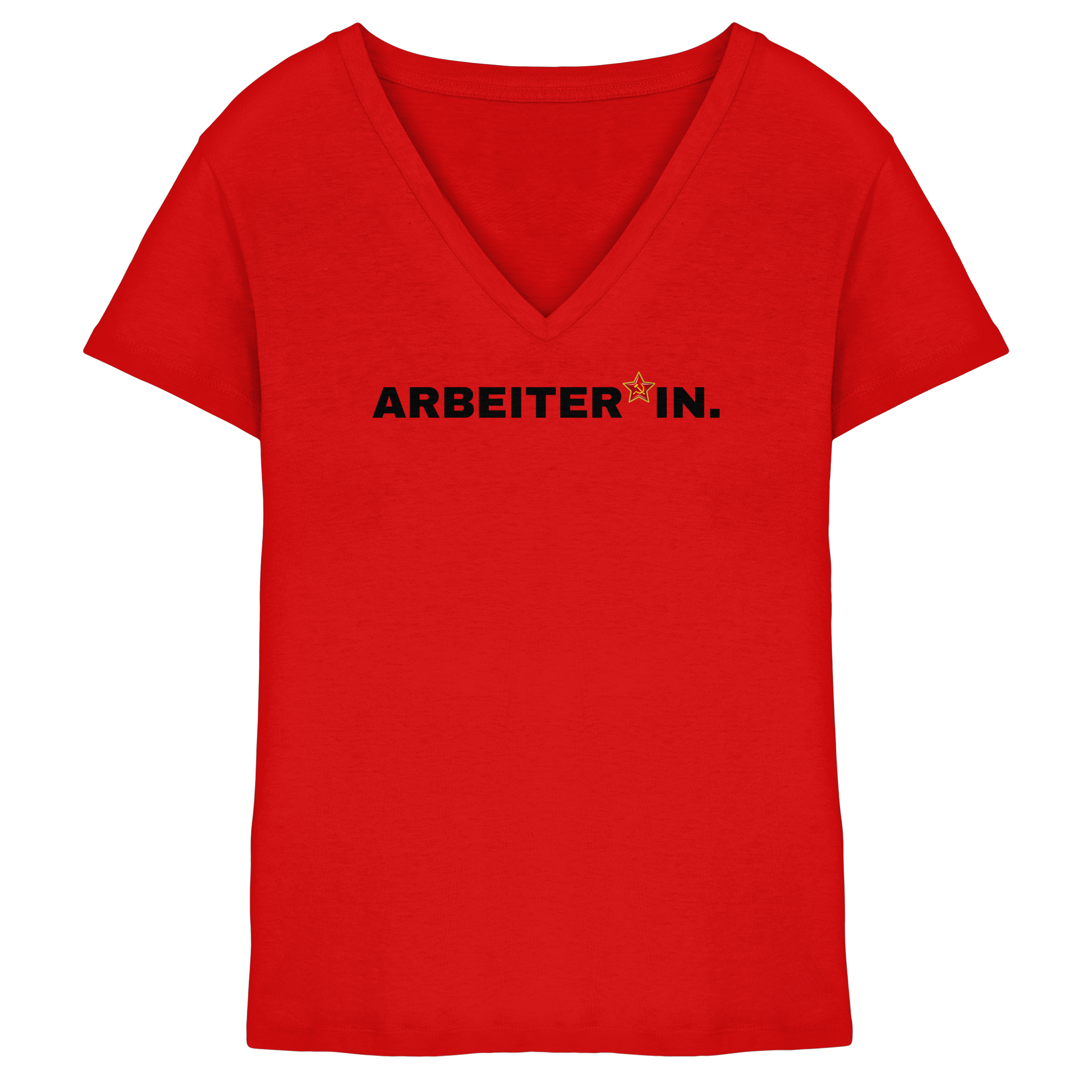 ARBEITER*IN. "Plain Work Edition" - Ladies V-Neck Shirt