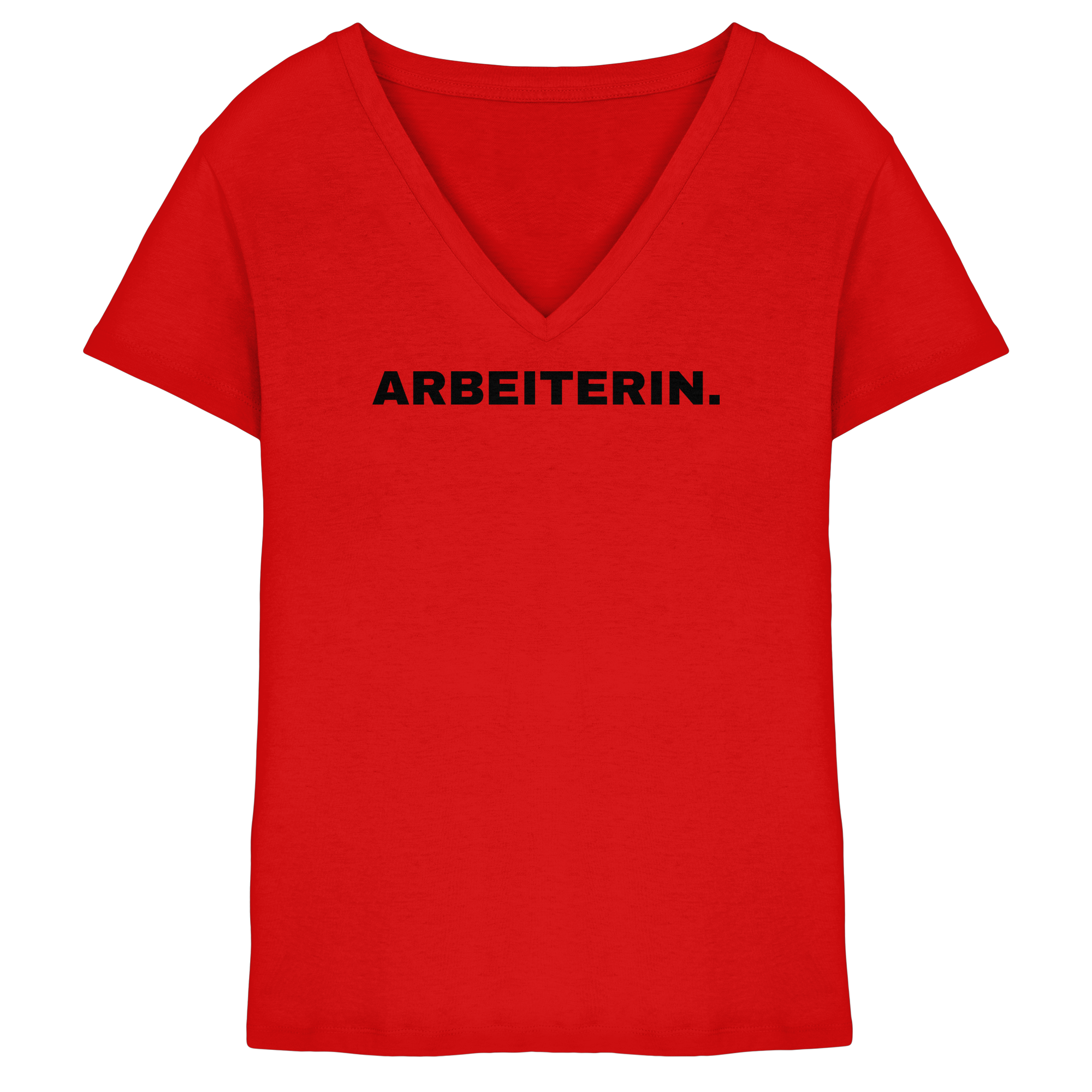 ARBEITERIN. "Plain Work Edition" - Ladies V-Neck Shirt