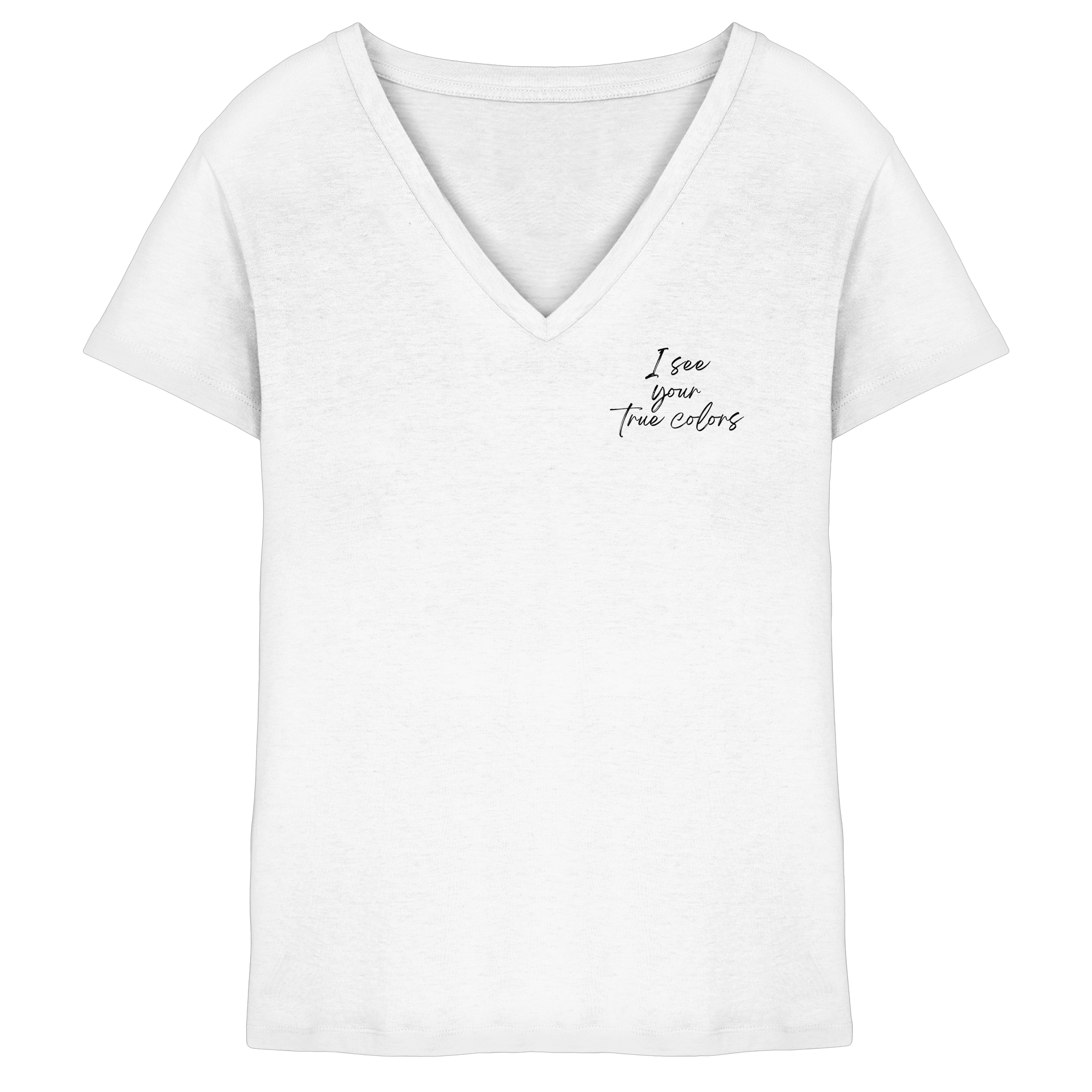 I see your True colors Backprint - Ladies V-Neck Shirt