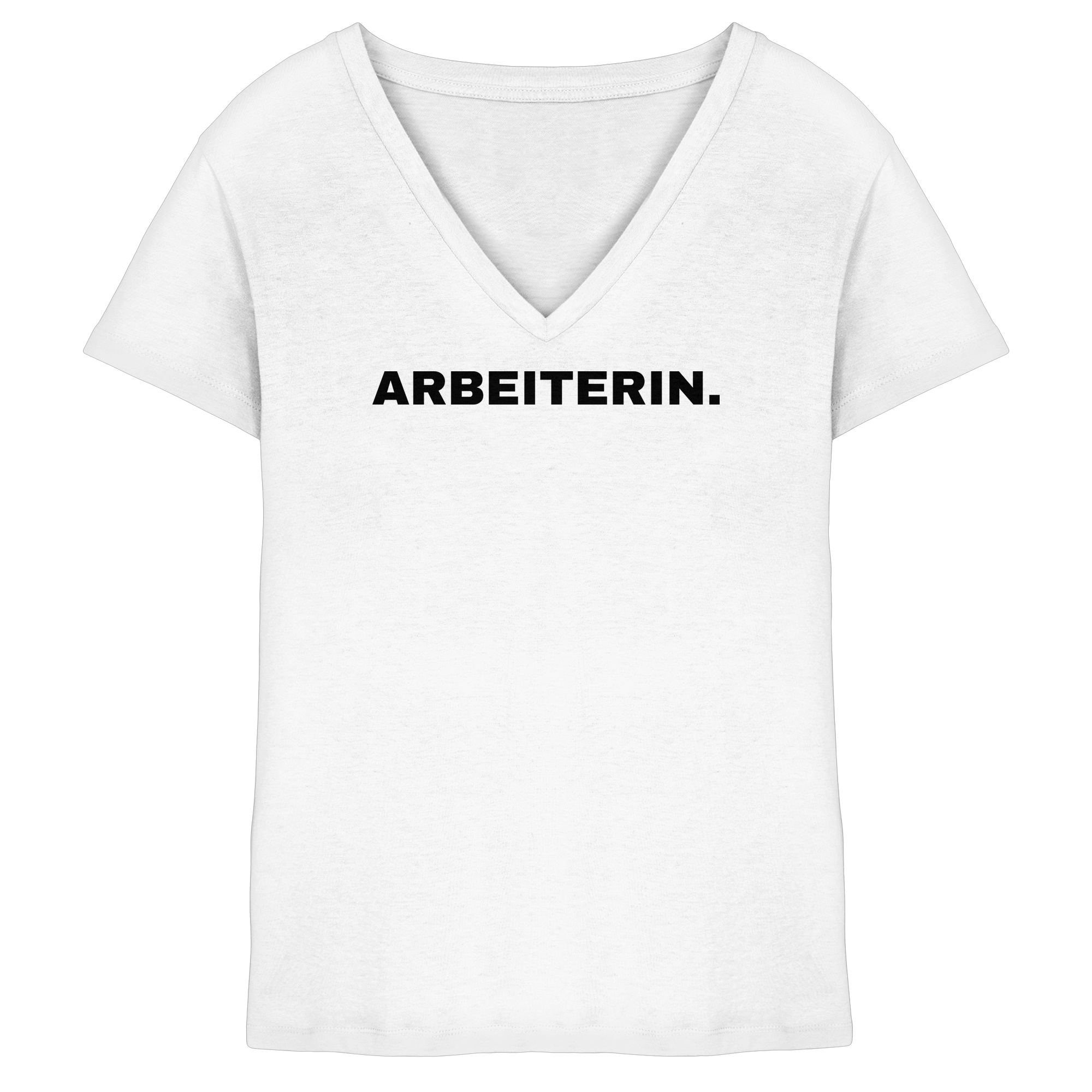 ARBEITERIN. "Plain Work Edition" - Ladies V-Neck Shirt