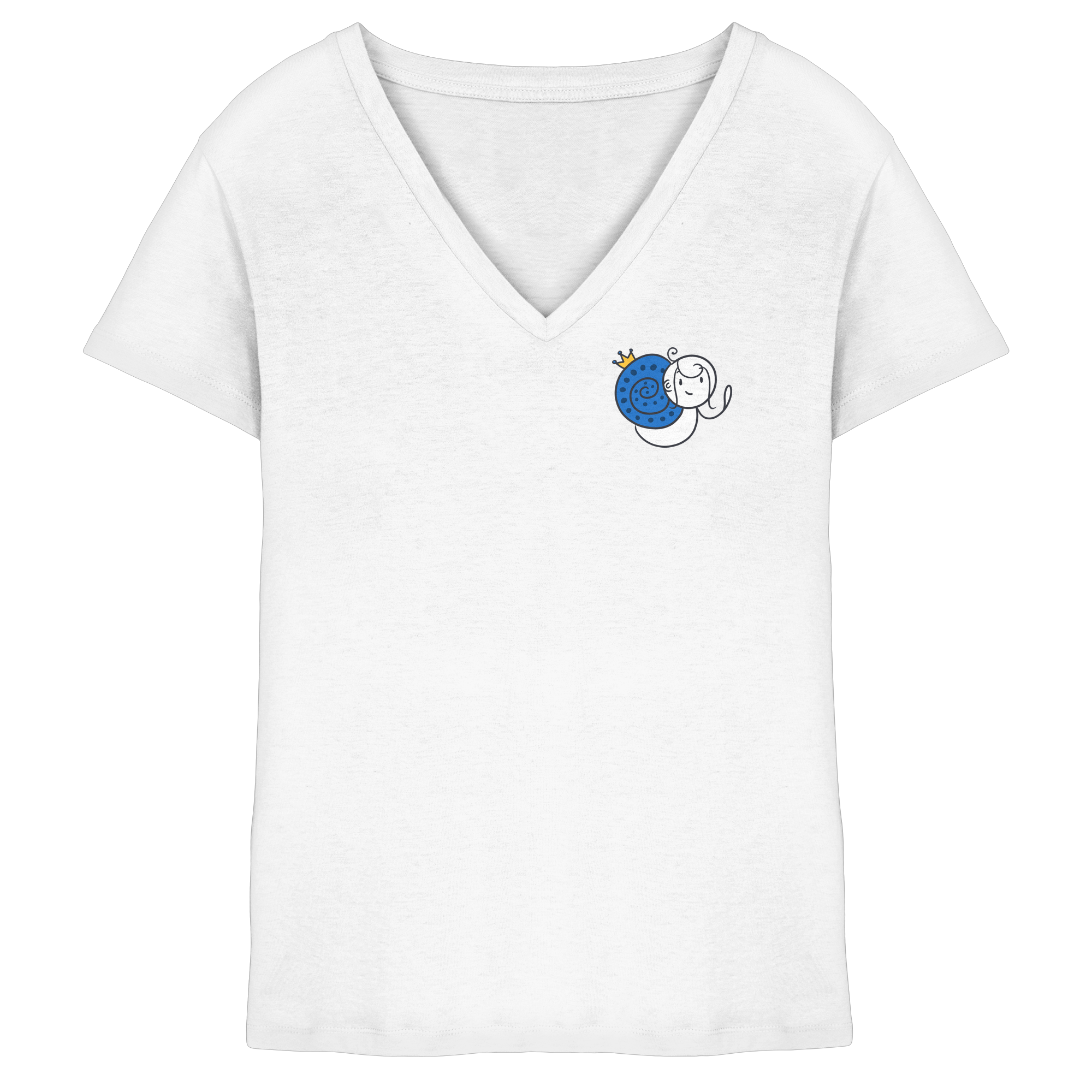 Meine Heilung braucht Zeit "Schwarze Edition" Backprint - Ladies V-Neck Shirt