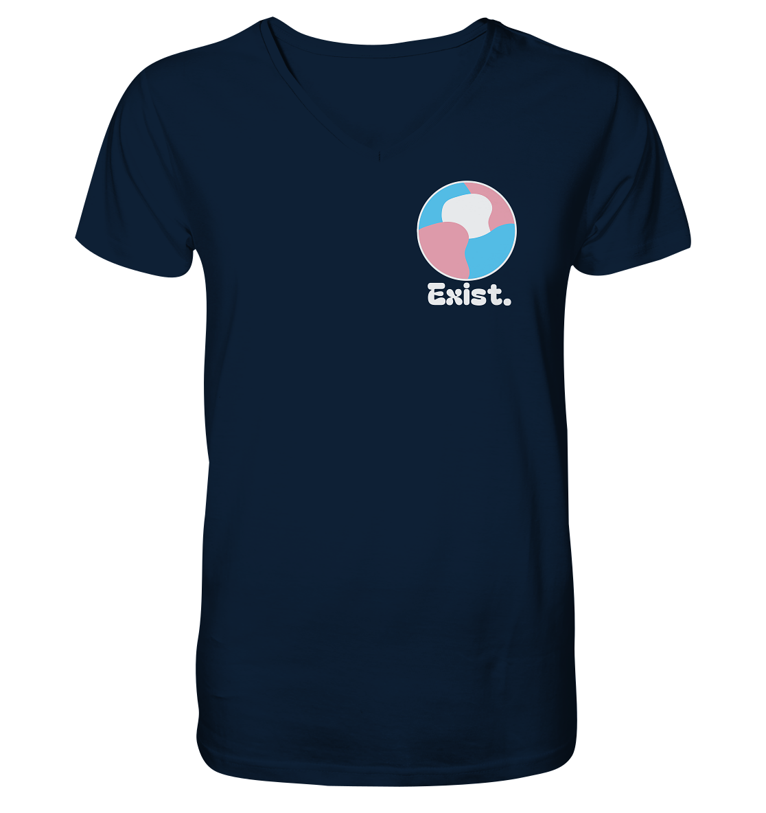 Exist "Trans Edition" - Mens Organic V-Neck Shirt