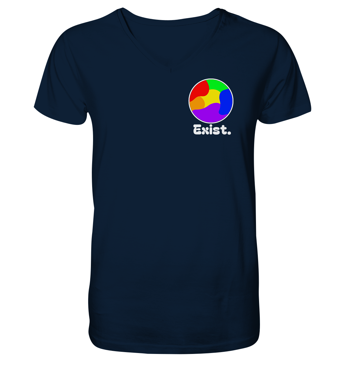 Exist "Pride Edition" - Mens Organic V-Neck Shirt