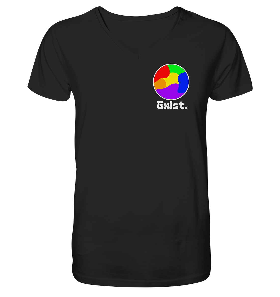 Exist "Pride Edition" - Mens Organic V-Neck Shirt