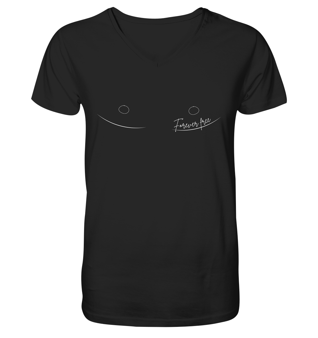 Forever Free nach Mastektomie - Mens Organic V-Neck Shirt