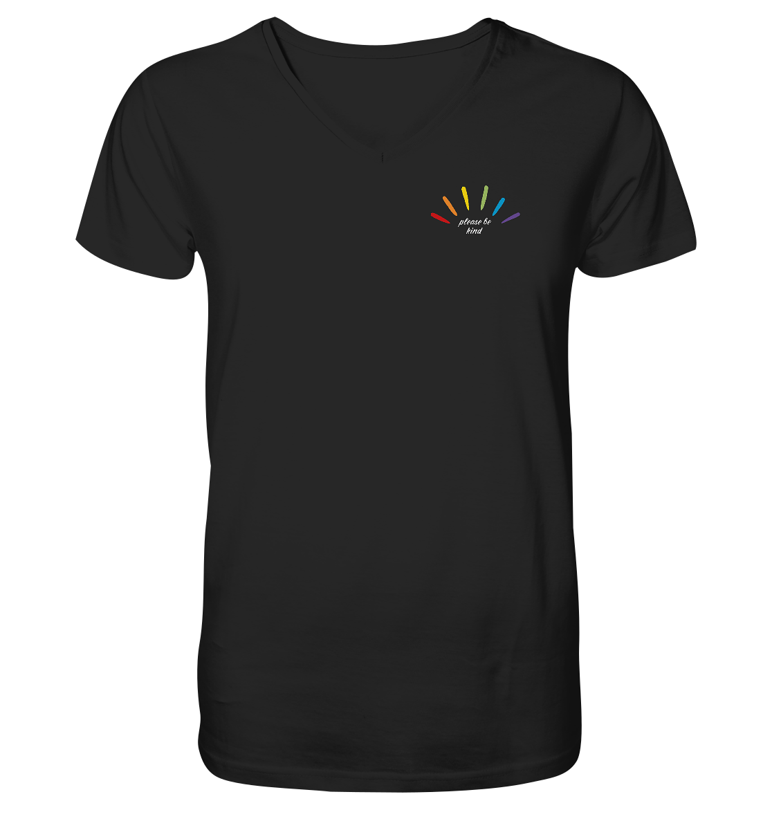 please be kind - Mens Organic V-Neck Shirt