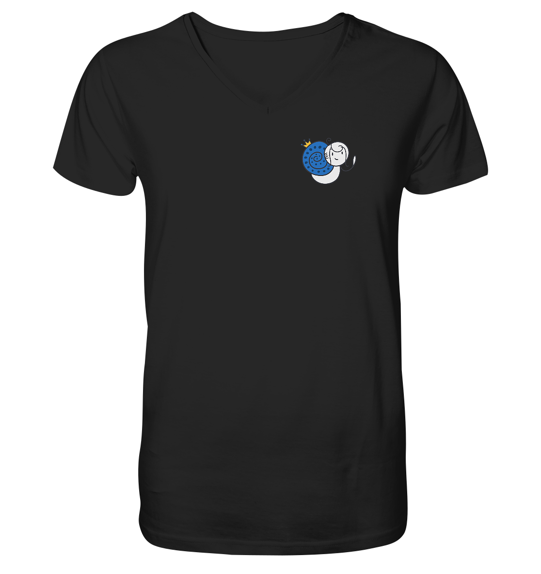 Meine Heilung braucht Zeit "Bunte Edition" Backprint - Mens Organic V-Neck Shirt