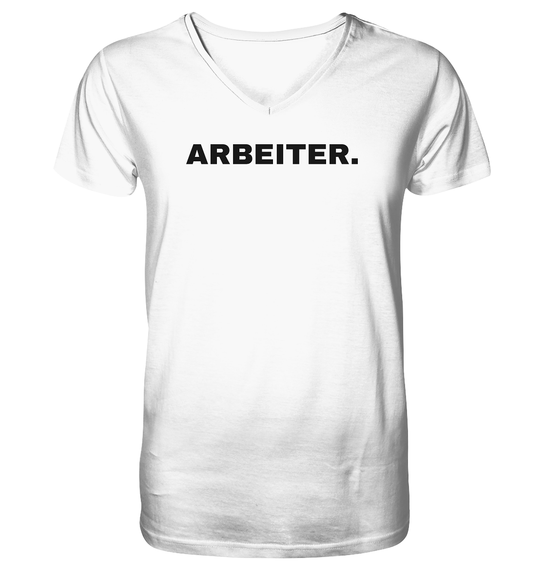 ARBEITER. "Plain Work Edition" - Mens Organic V-Neck Shirt