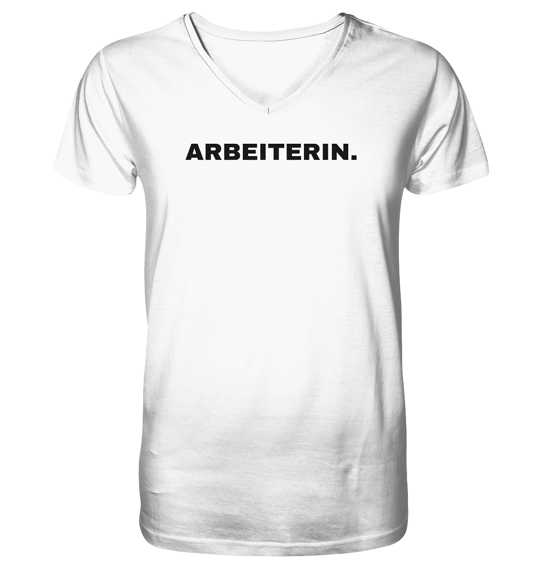 ARBEITERIN. "Plain Work Edition" - Mens Organic V-Neck Shirt