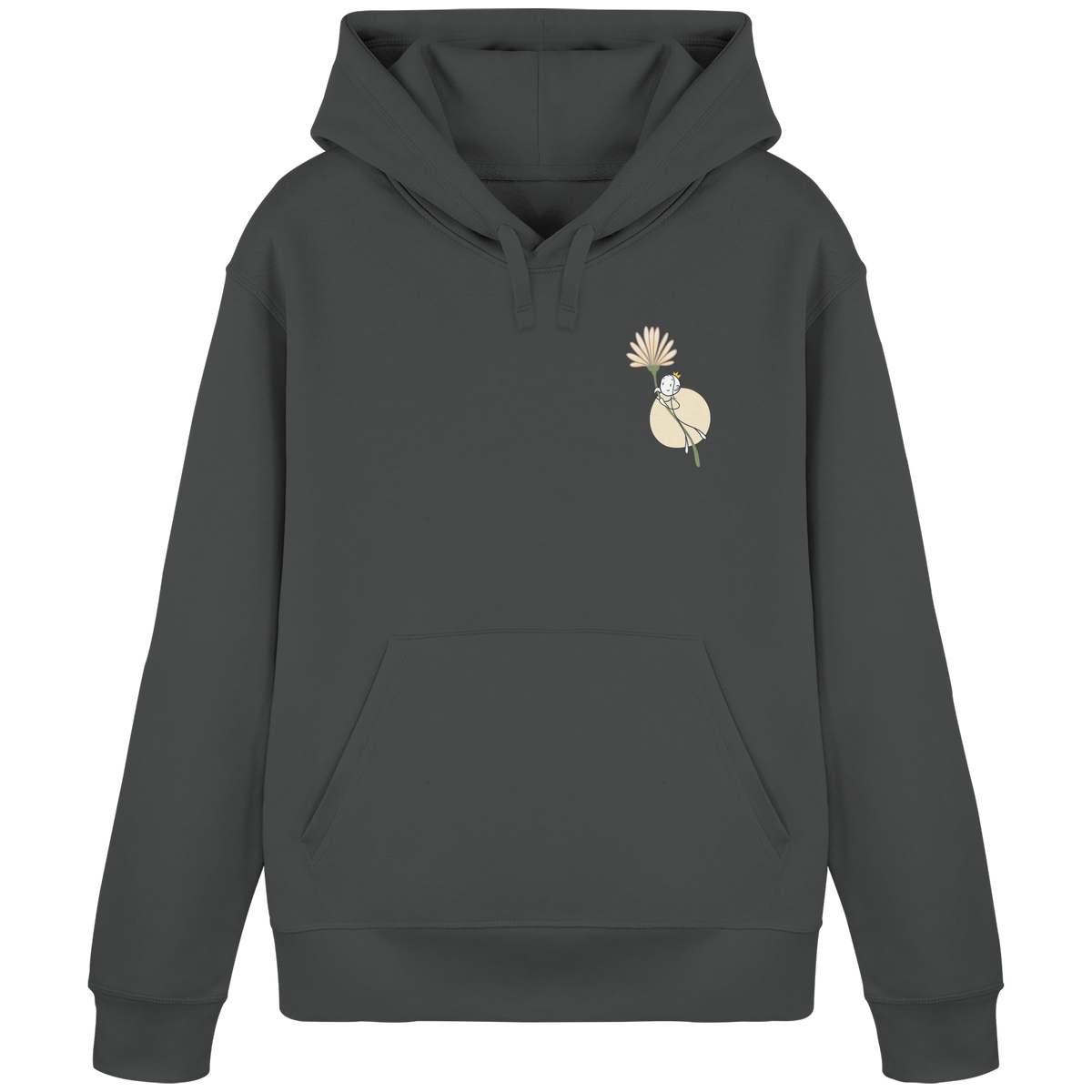 Seelenmännchen "Blumenfliegen Edition" (dunkel) - Organic Basic Hoodie
