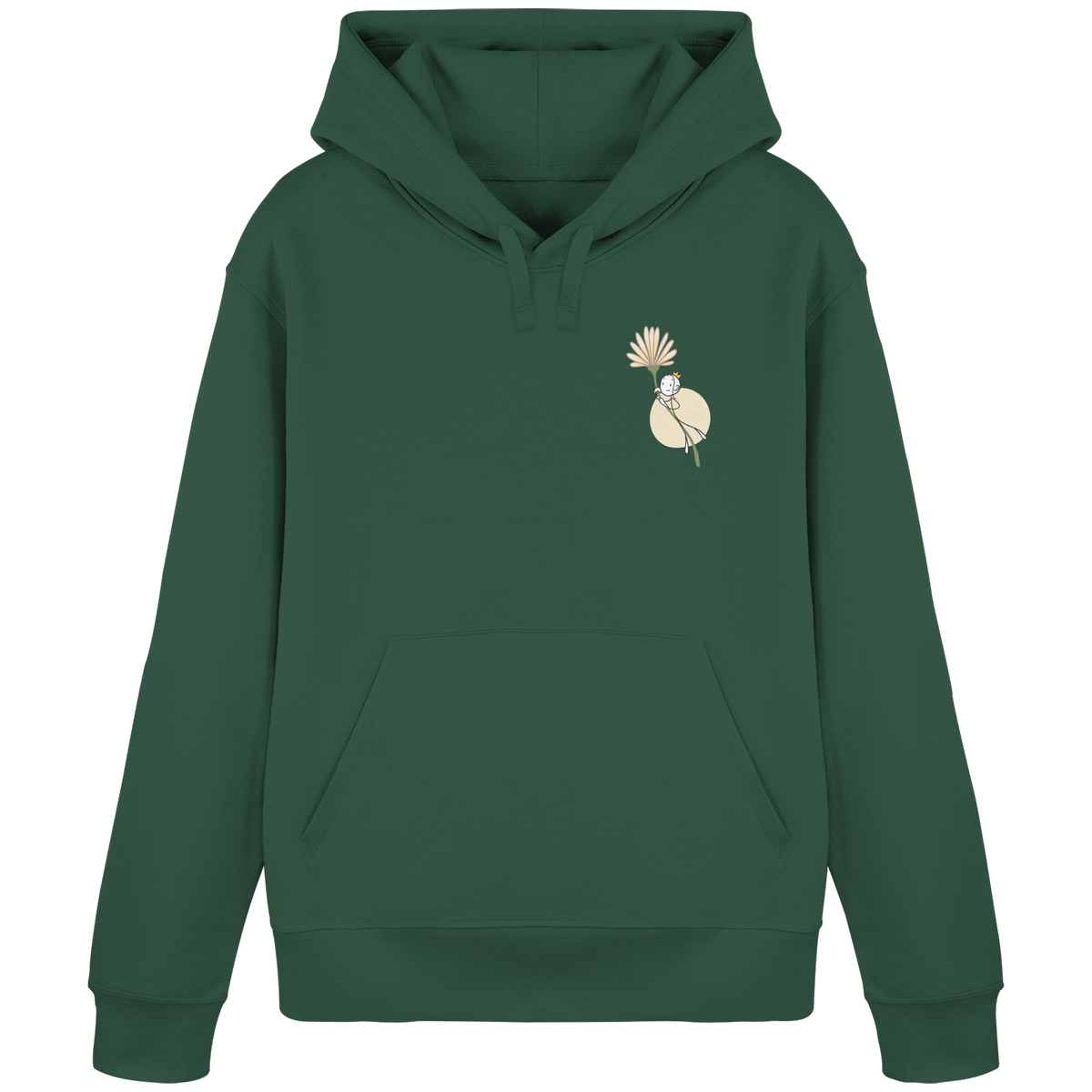Seelenmännchen "Blumenfliegen Edition" (dunkel) - Organic Basic Hoodie