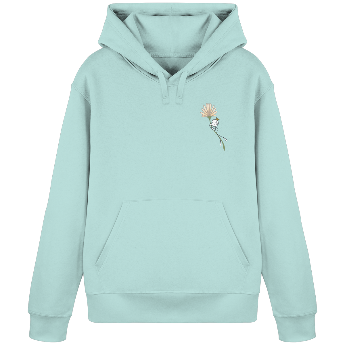 Seelenmännchen "Blumenfliegen Edition" (hell) - Organic Basic Hoodie