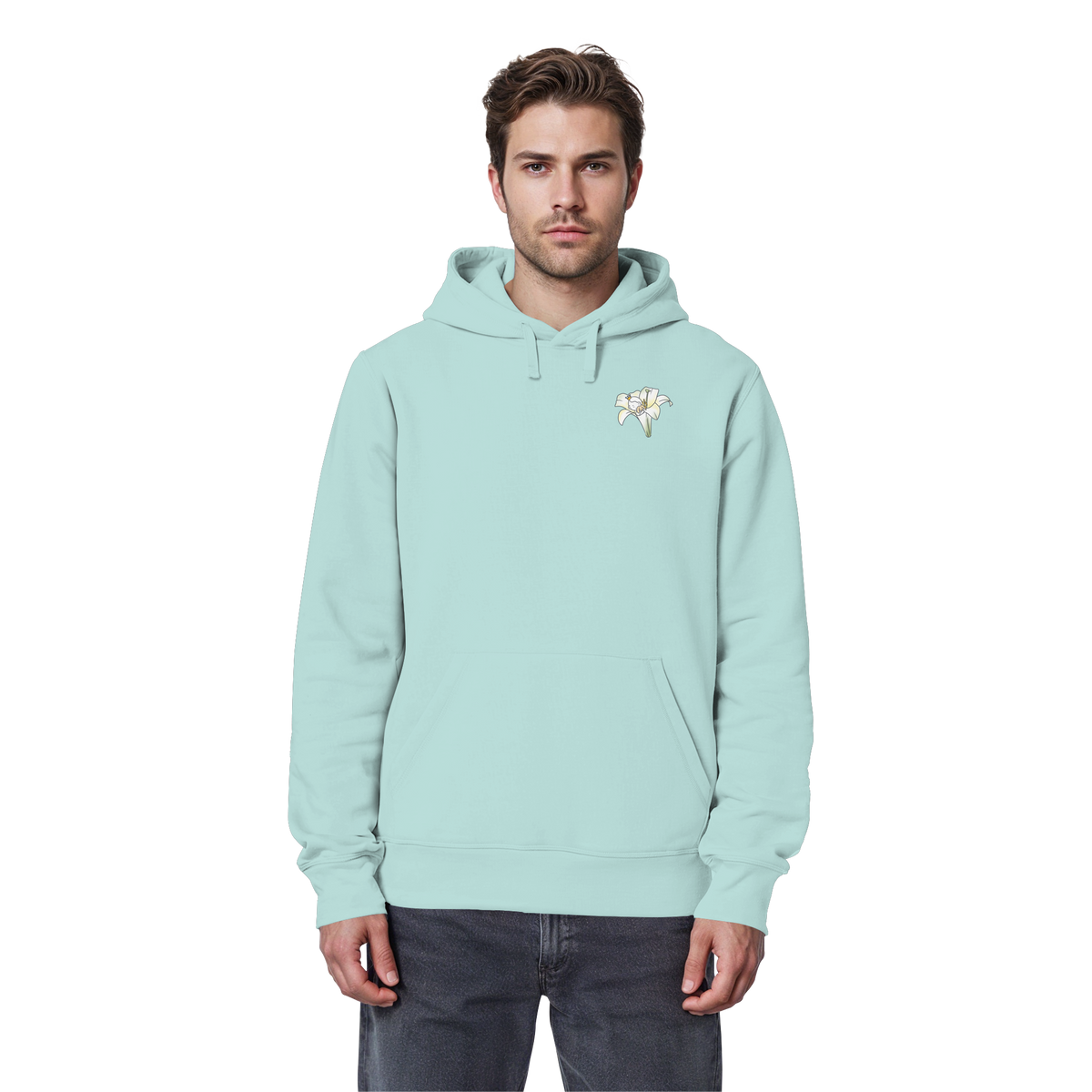 Seelenmännchen "Kuschelblume Edition" - Organic Basic Hoodie