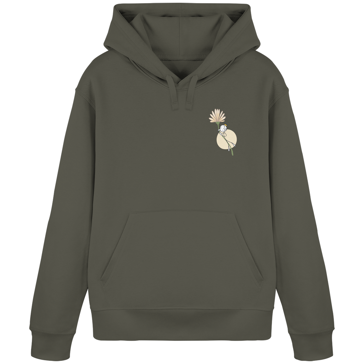 Seelenmännchen "Blumenfliegen Edition" (dunkel) - Organic Basic Hoodie