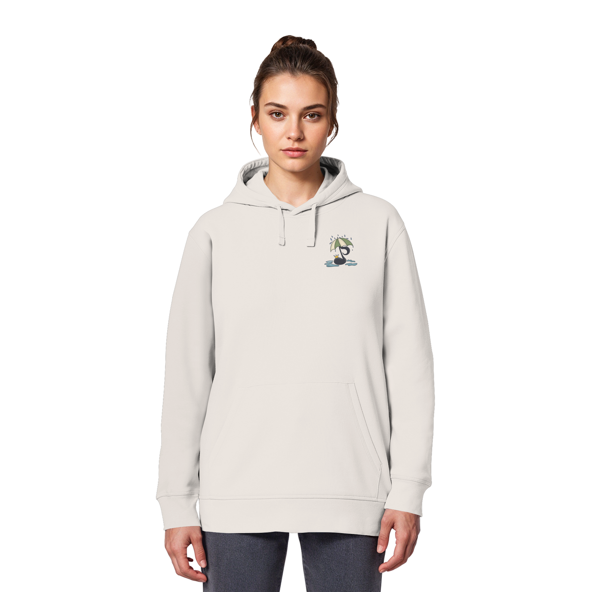 Melodien in Moll (hell) - Organic Basic Hoodie