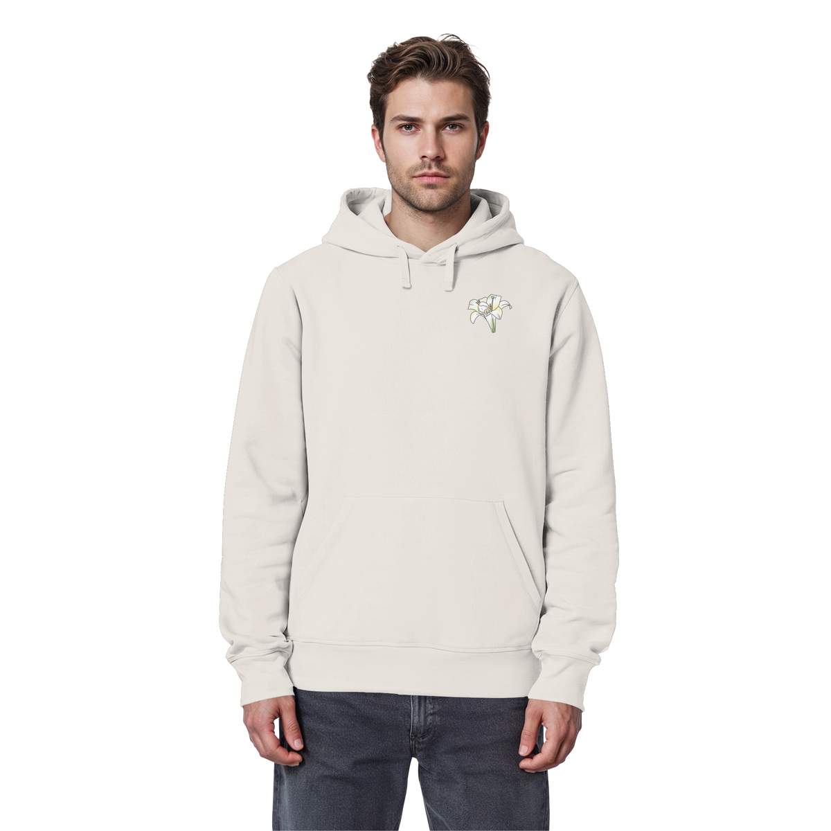 Seelenmännchen "Kuschelblume Edition" - Organic Basic Hoodie