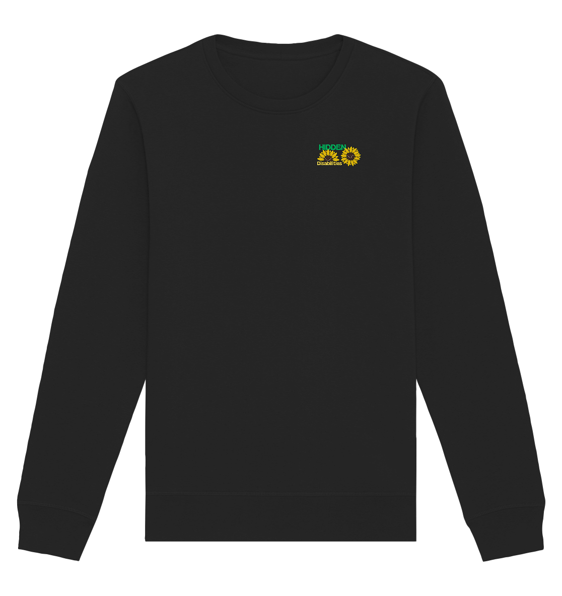 Hidden Disabilities "Sunflower Smile Edition" - Organic Basic Unisex Sweatshirt