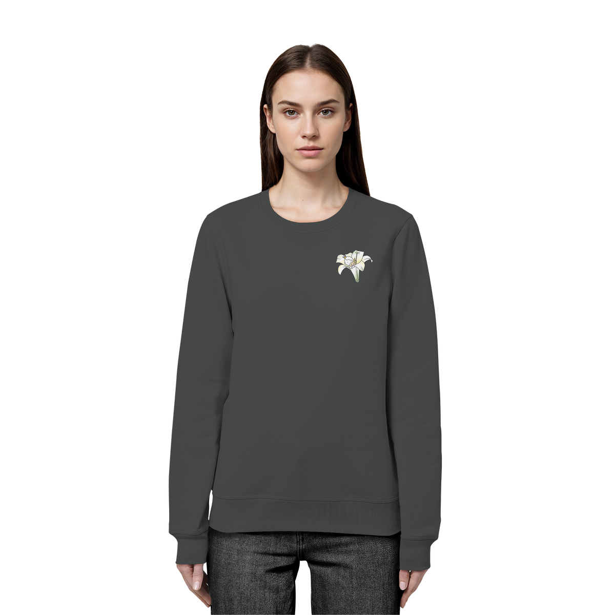 Seelenmännchen "Kuschelblume Edition" - Organic Basic Unisex Sweatshirt