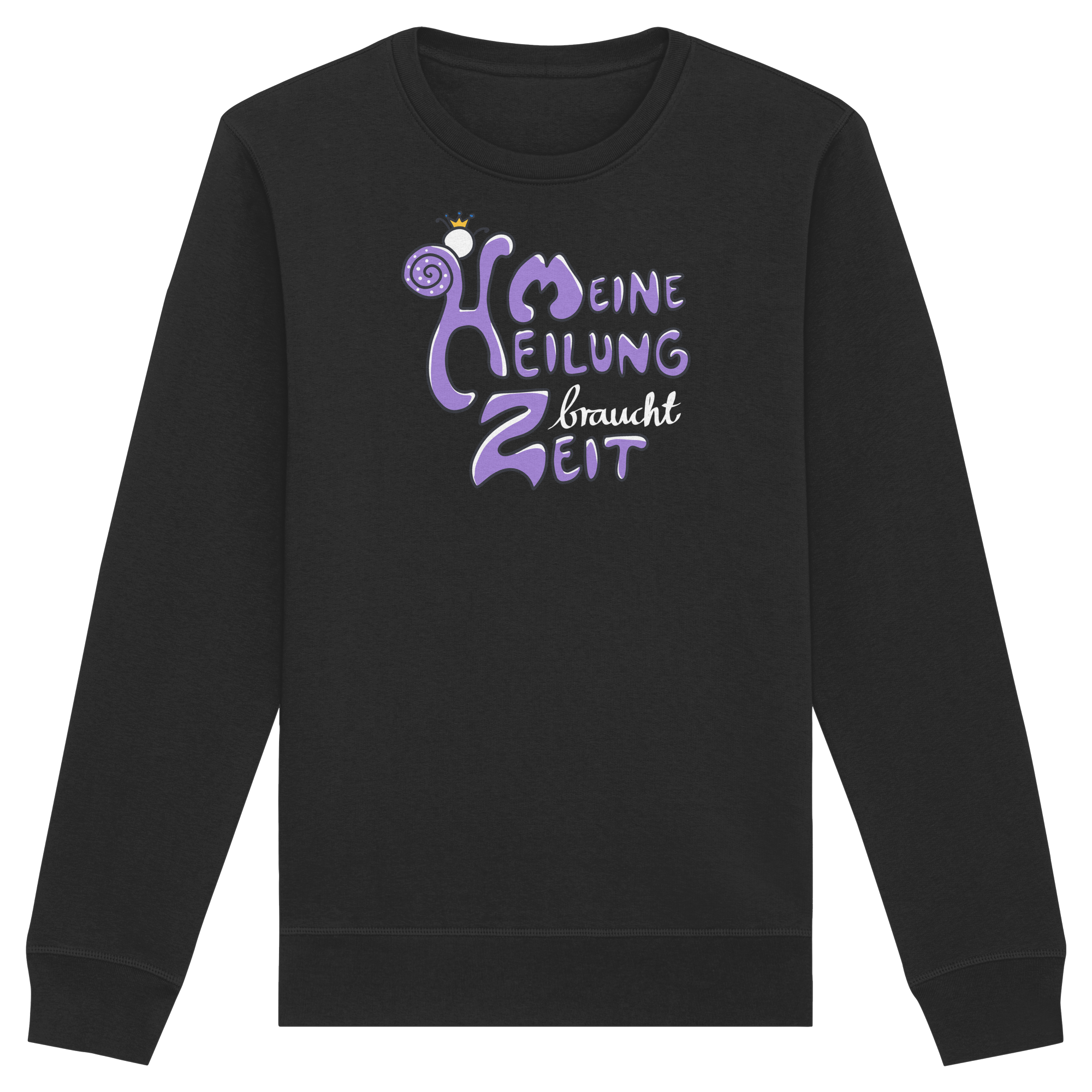 Meine Heilung braucht Zeit "Lila Edition" - Organic Basic Unisex Sweatshirt