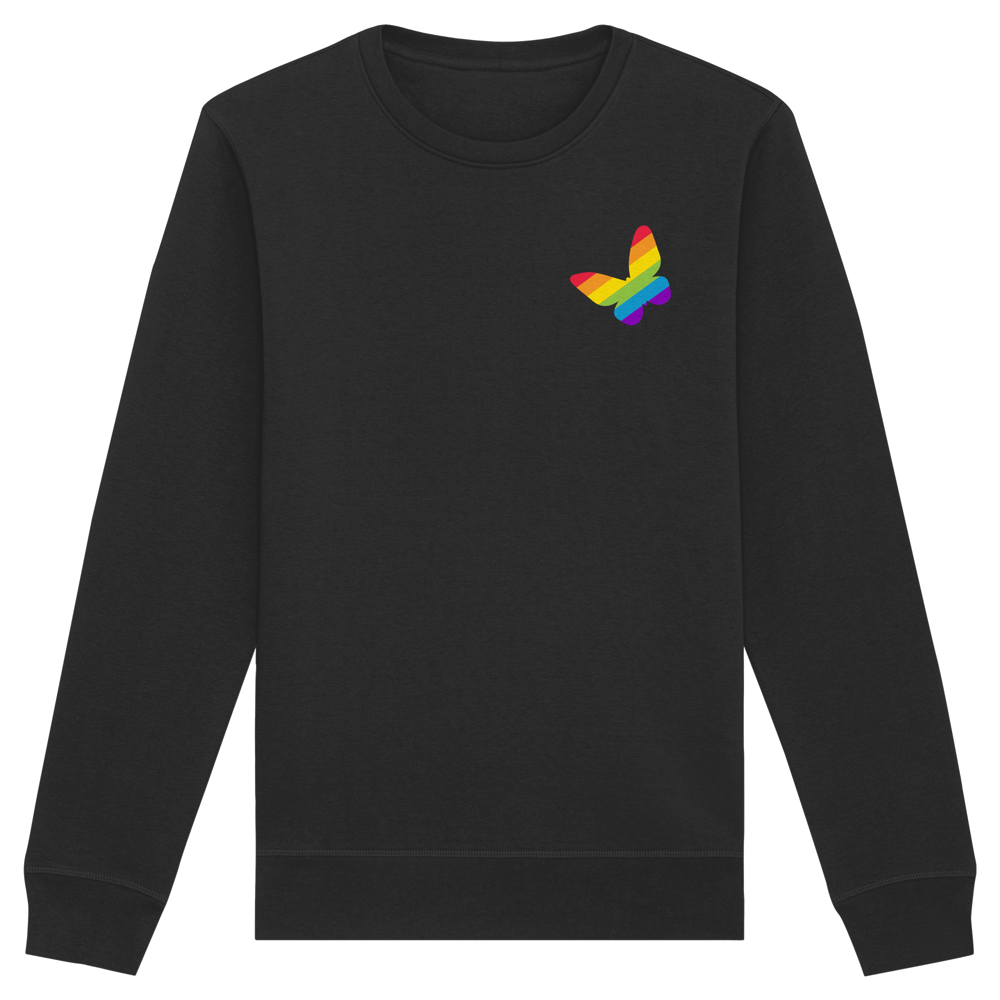 Regenbogen Schmetterling - Organic Basic Unisex Sweatshirt