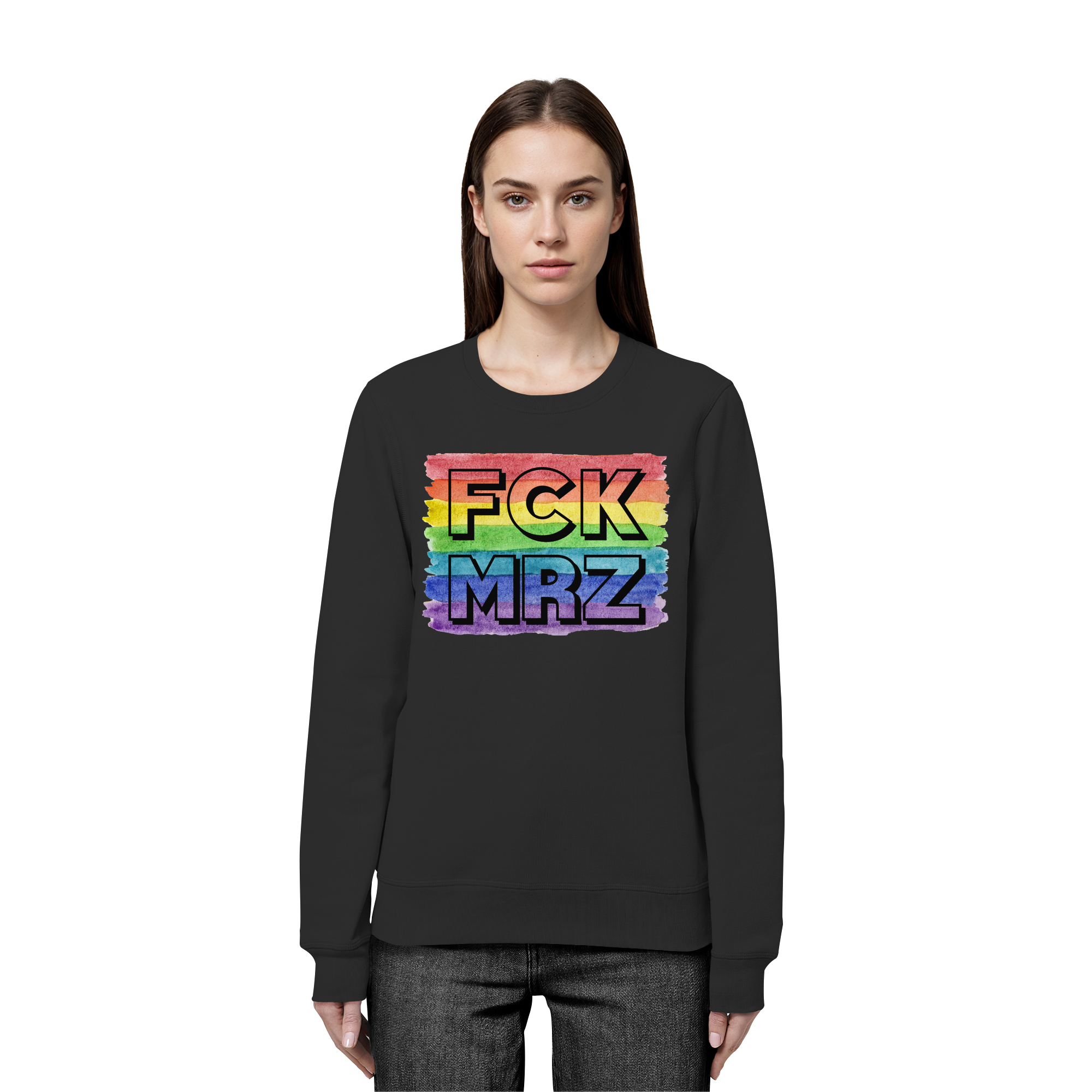 FCK MRZ "Rainbow Resistance Edition" - Organic Basic Unisex Sweatshirt