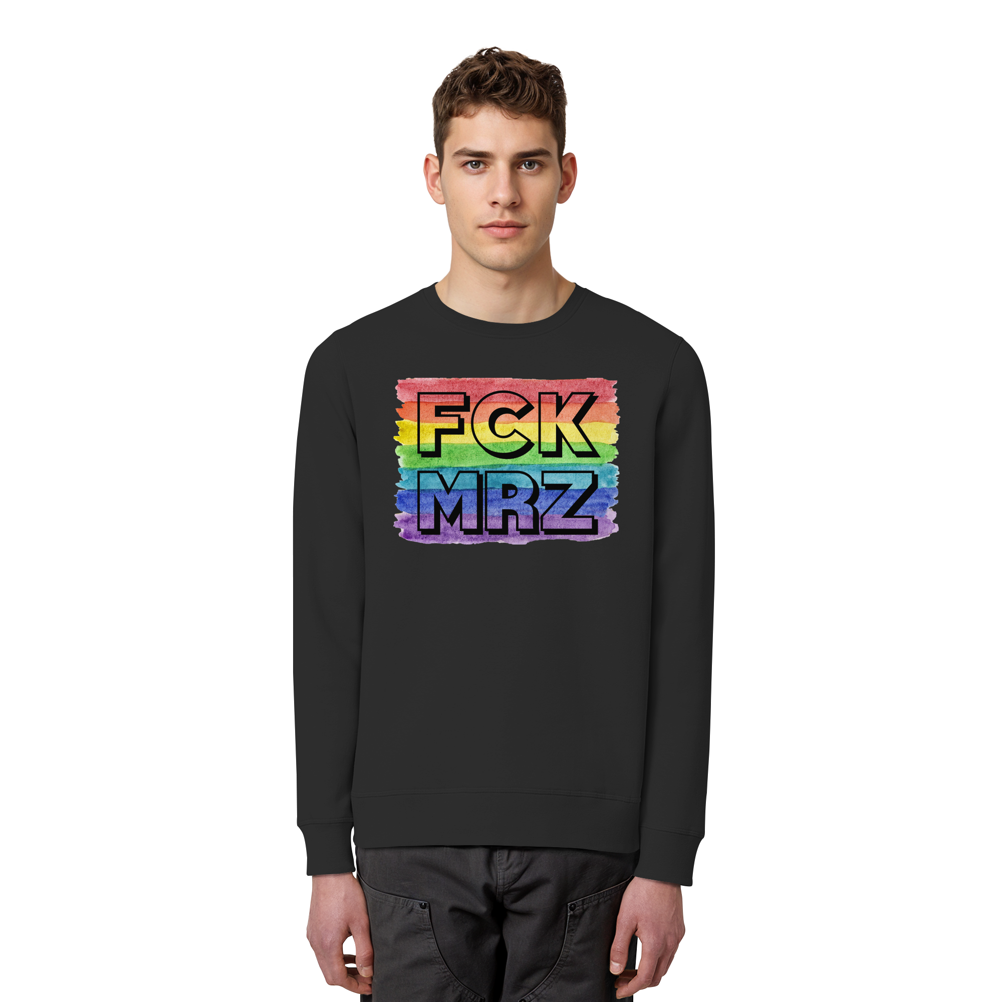 FCK MRZ "Rainbow Resistance Edition" - Organic Basic Unisex Sweatshirt
