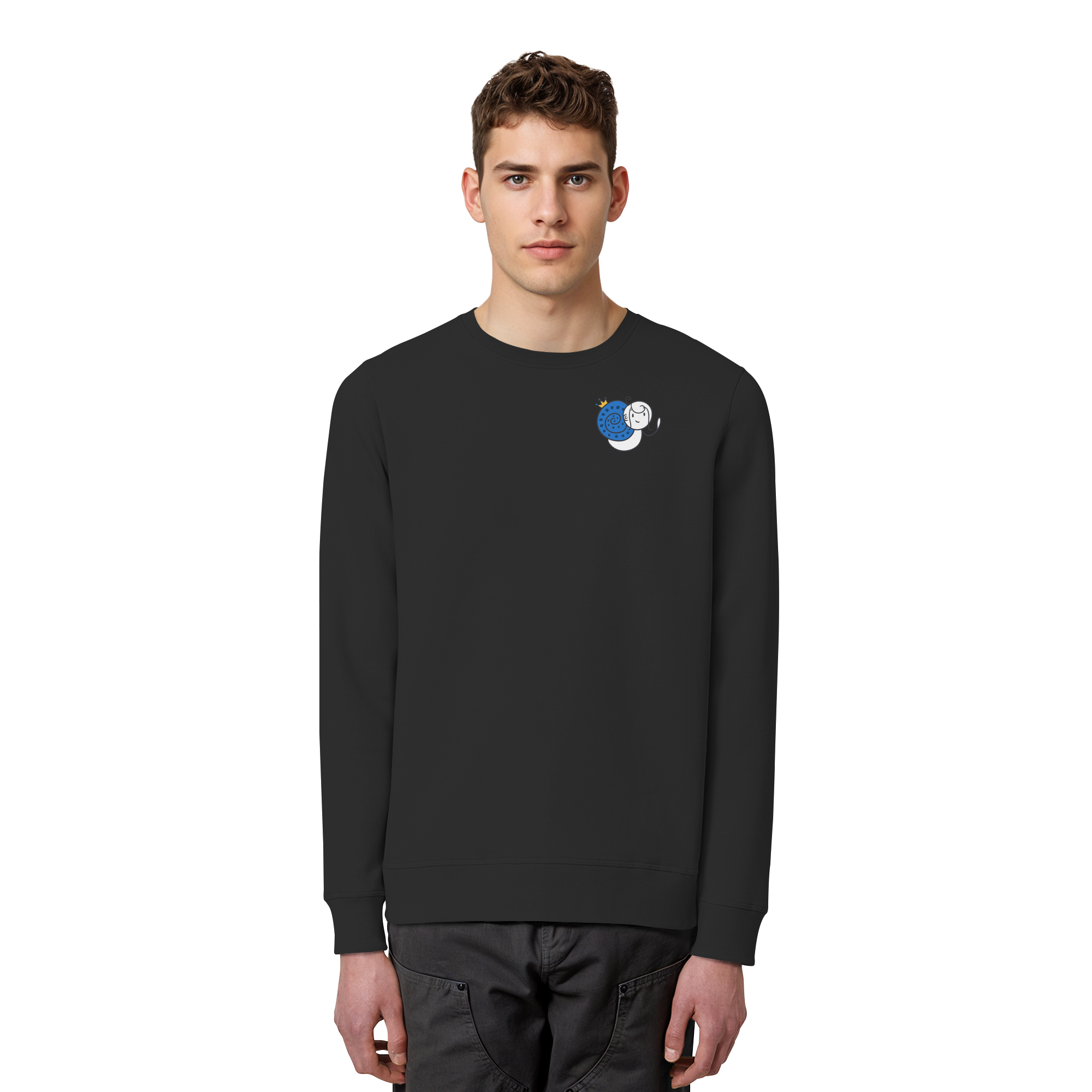 Meine Heilung braucht Zeit "Bunte Edition" Backprint - Organic Basic Unisex Sweatshirt