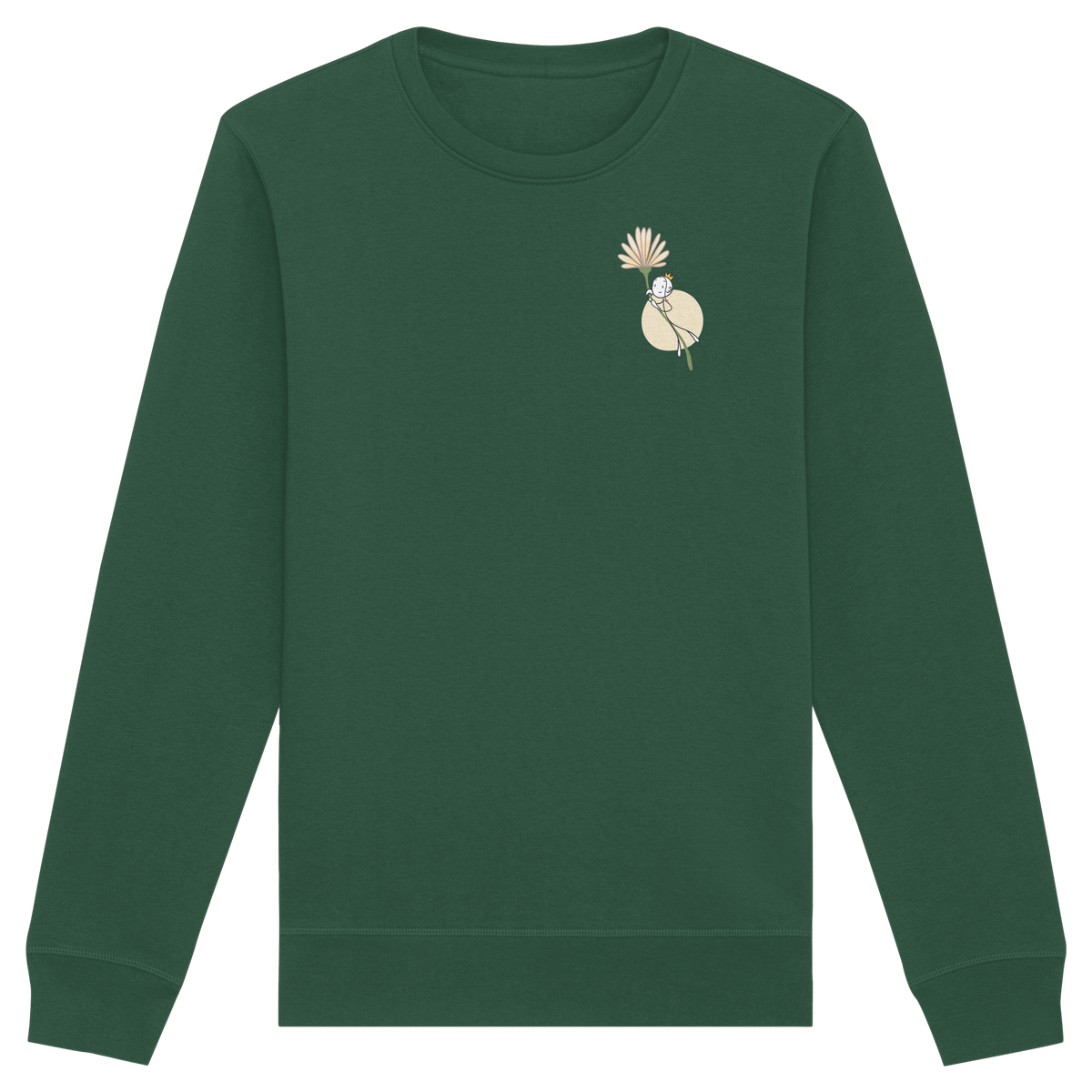 Seelenmännchen "Blumenfliegen Edition" (dunkel) - Organic Basic Unisex Sweatshirt