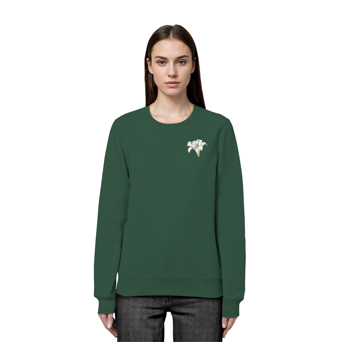 Seelenmännchen "Kuschelblume Edition" - Organic Basic Unisex Sweatshirt