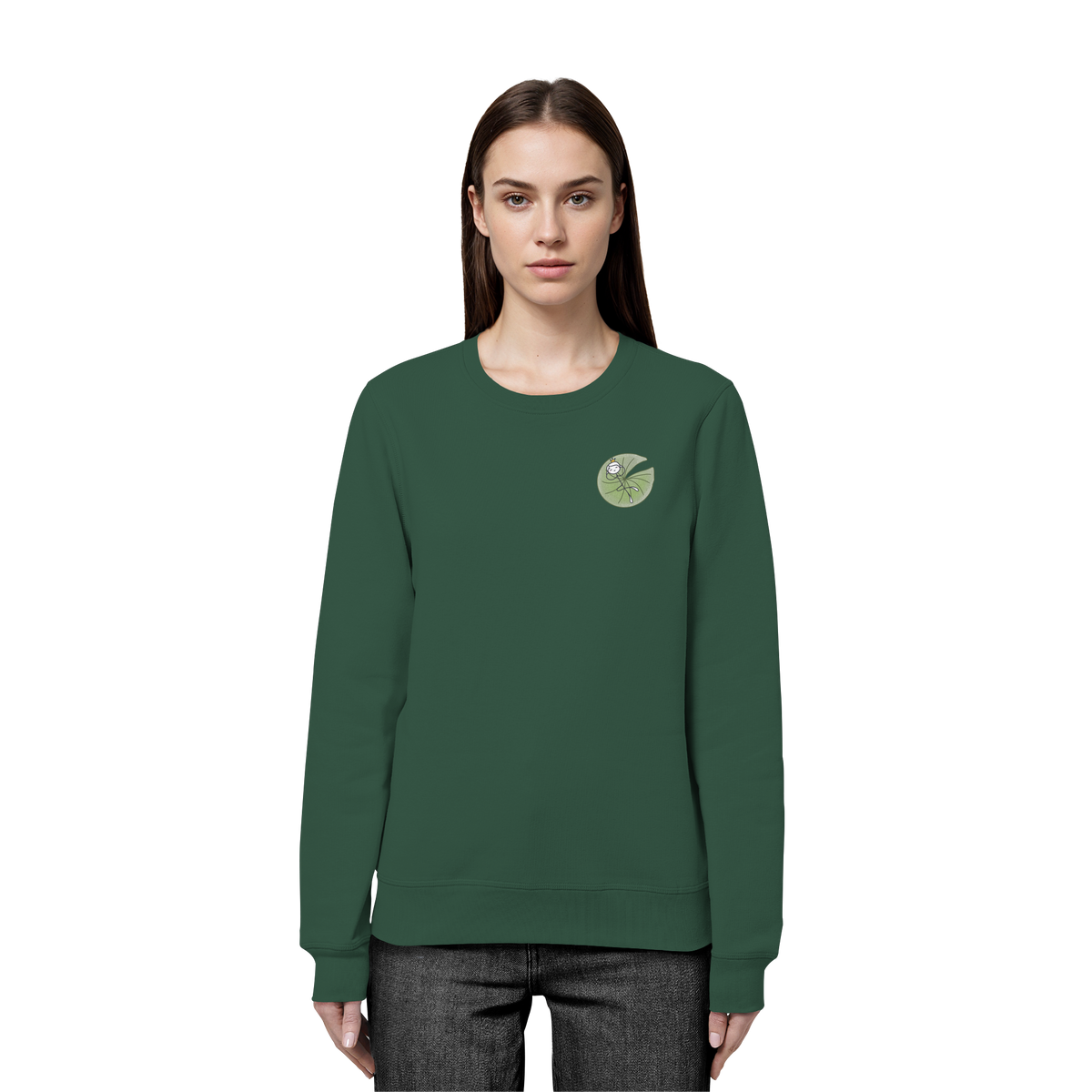 Seelenmännchen "Seerosenchillung Edition" - Organic Basic Unisex Sweatshirt