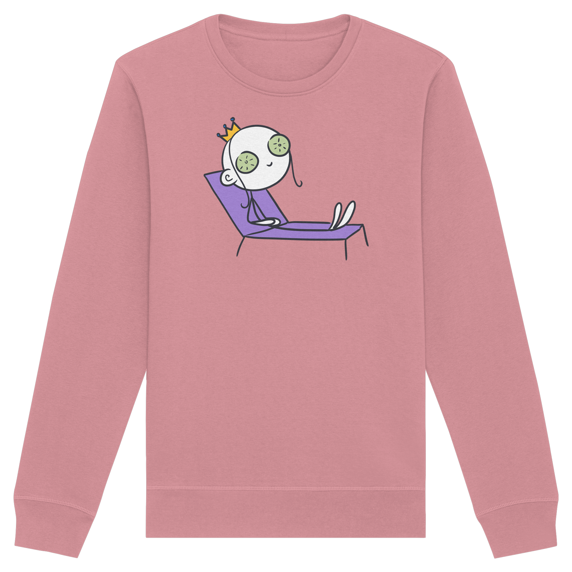 Seelenmännchen "Chill Out Edition" Frontprint - Organic Basic Unisex Sweatshirt