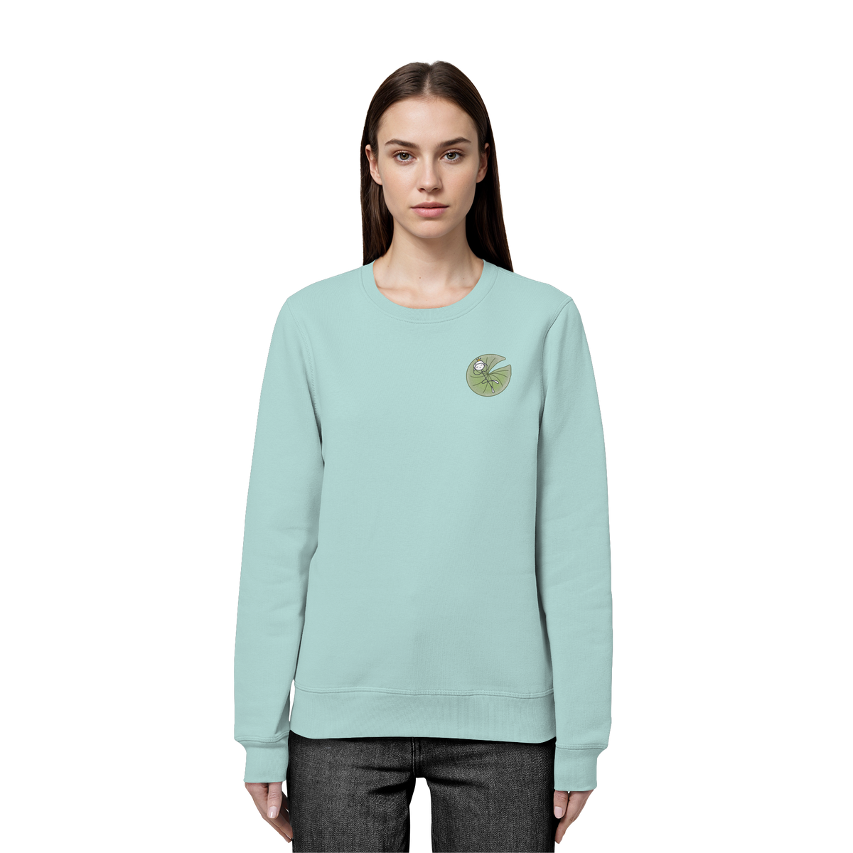 Seelenmännchen "Seerosenchillung Edition" - Organic Basic Unisex Sweatshirt