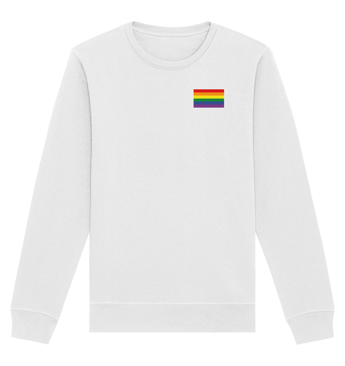 Regenbogen Pride Flag - Organic Basic Unisex Sweatshirt