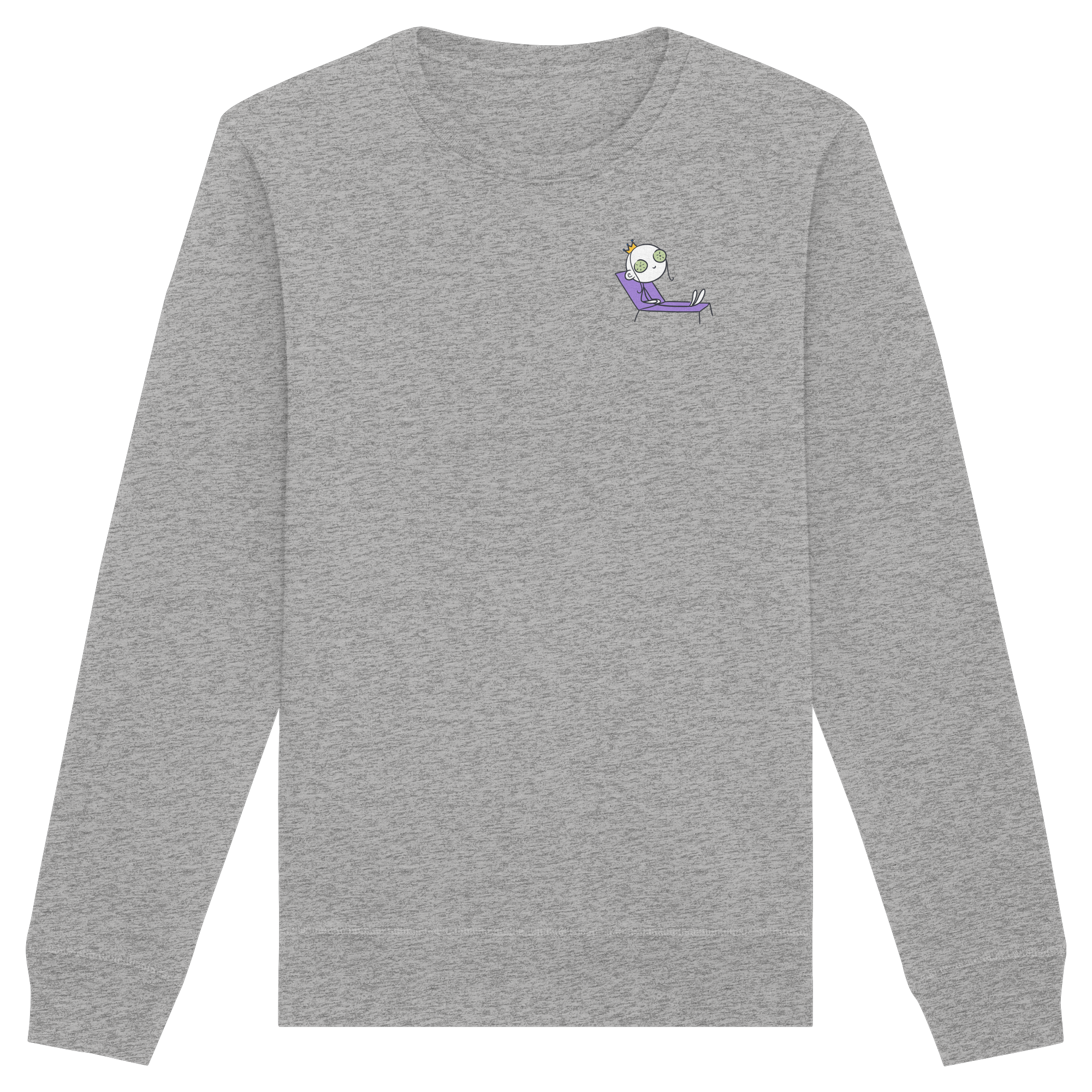 Seelenmännchen "Chill Out Edition" Brustprint - Organic Basic Unisex Sweatshirt