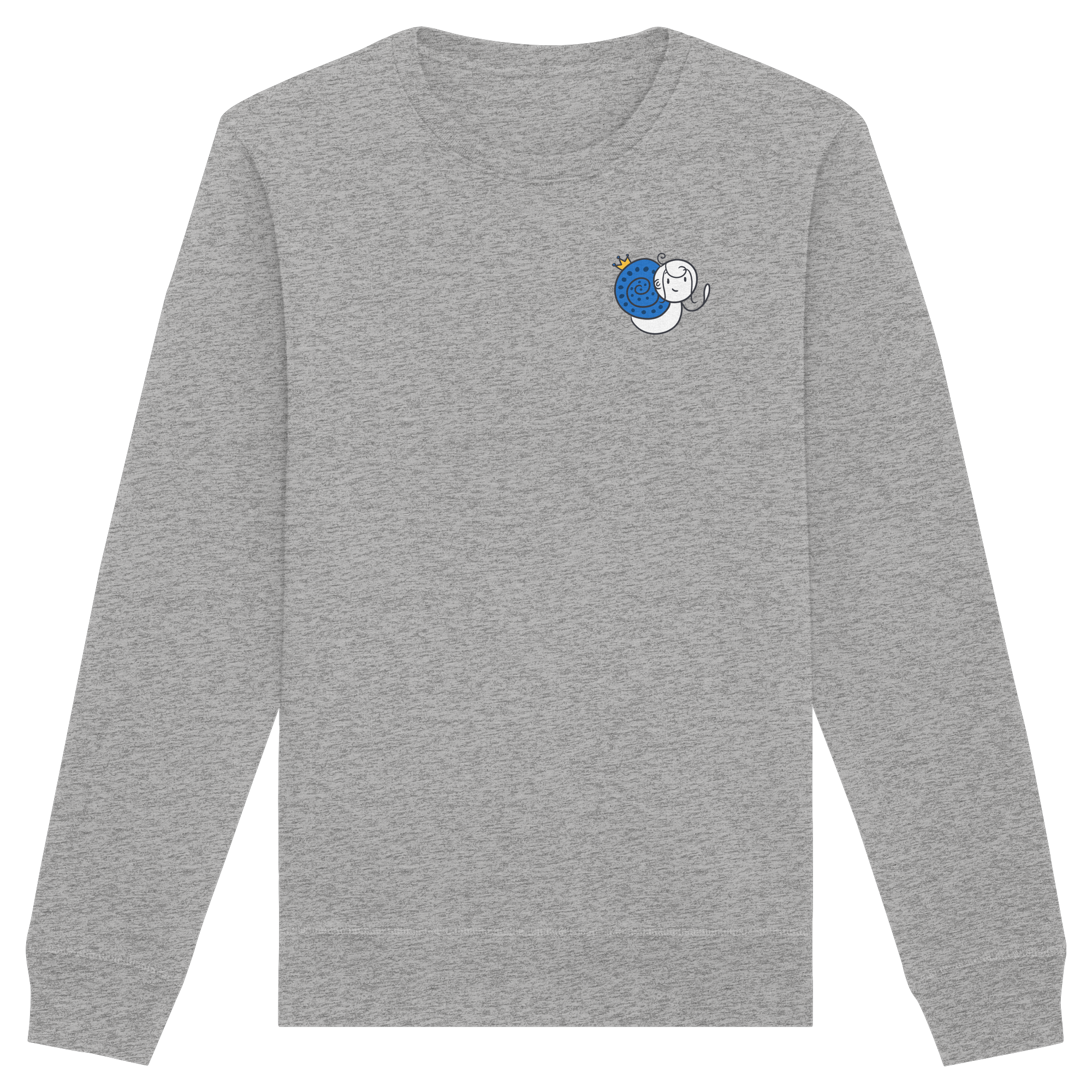 Meine Heilung braucht Zeit "Schwarze Edition" Backprint - Organic Basic Unisex Sweatshirt