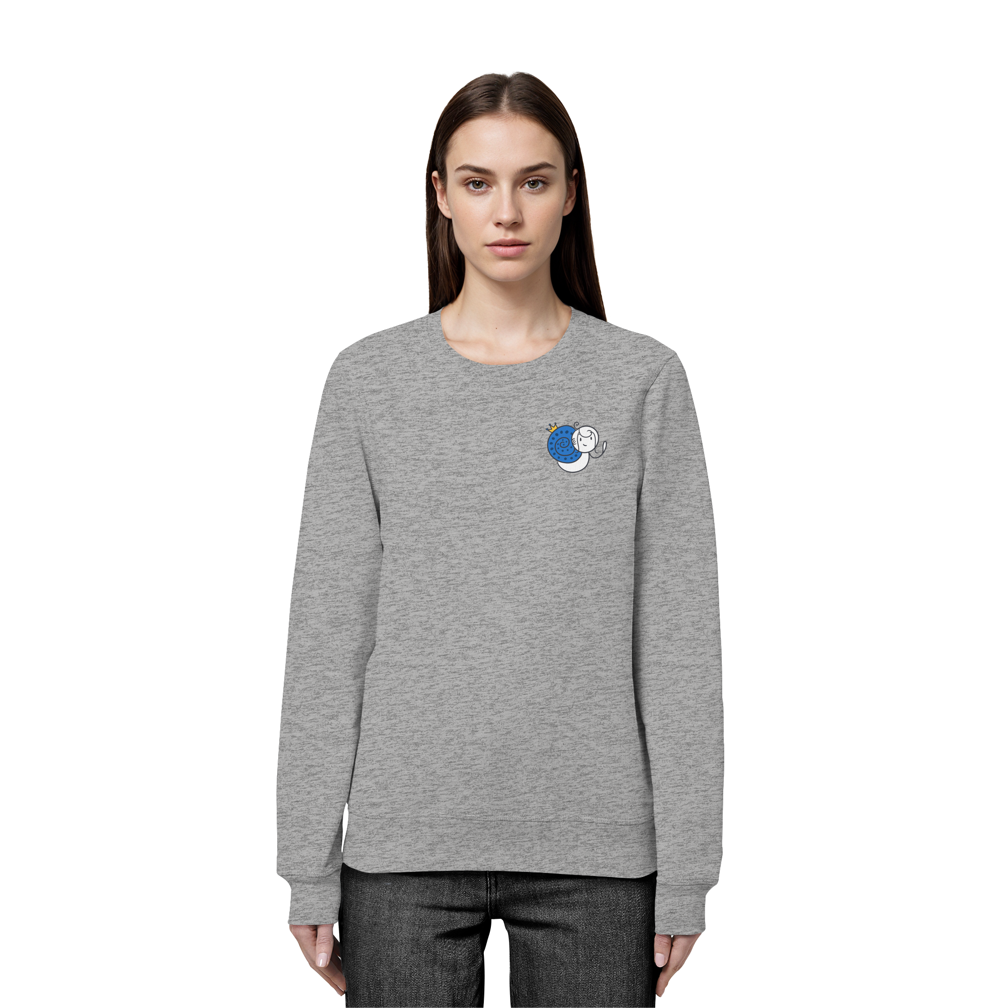 Meine Heilung braucht Zeit "Schwarze Edition" Backprint - Organic Basic Unisex Sweatshirt