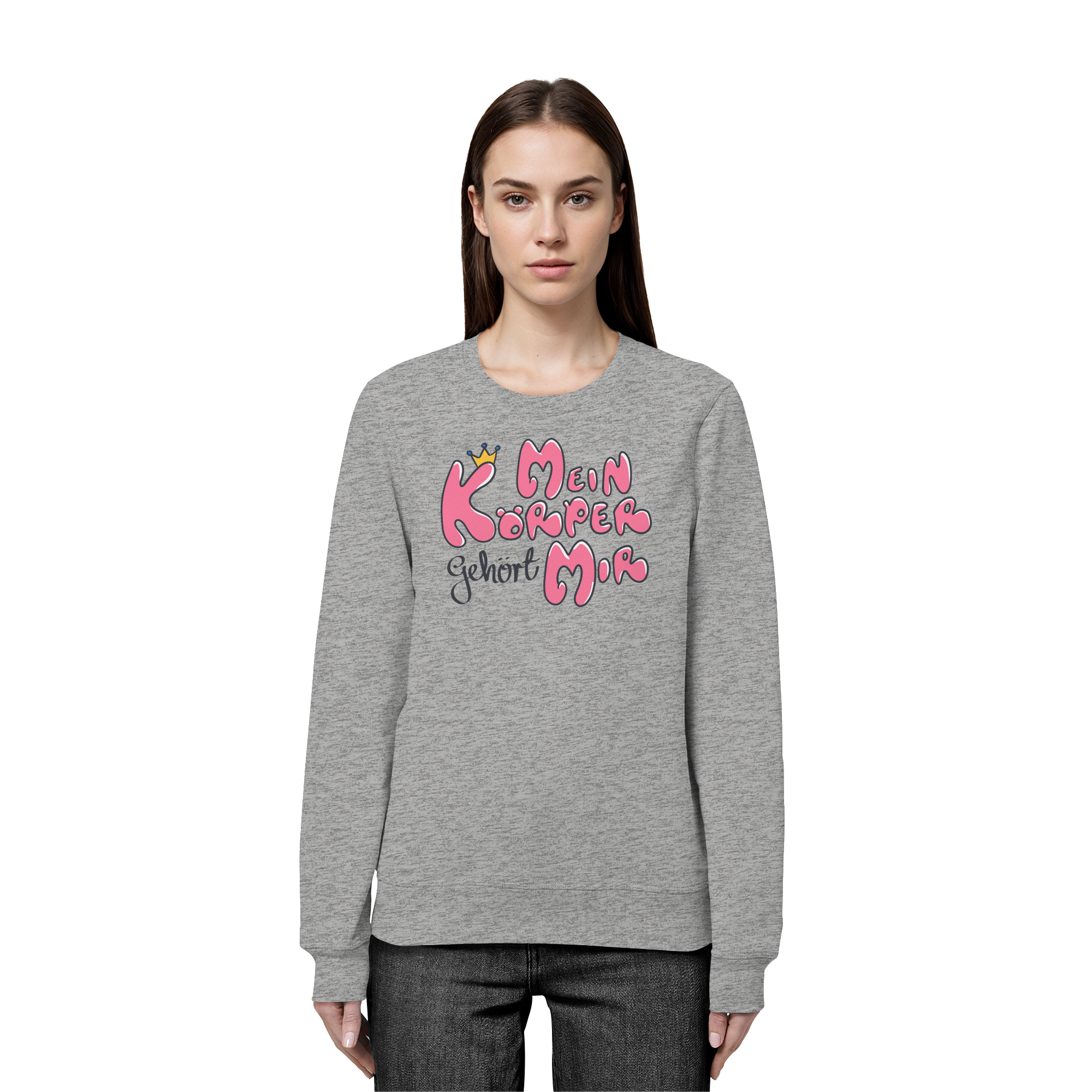 Mein Körper gehört mir "Pinke Edition" - Organic Basic Unisex Sweatshirt
